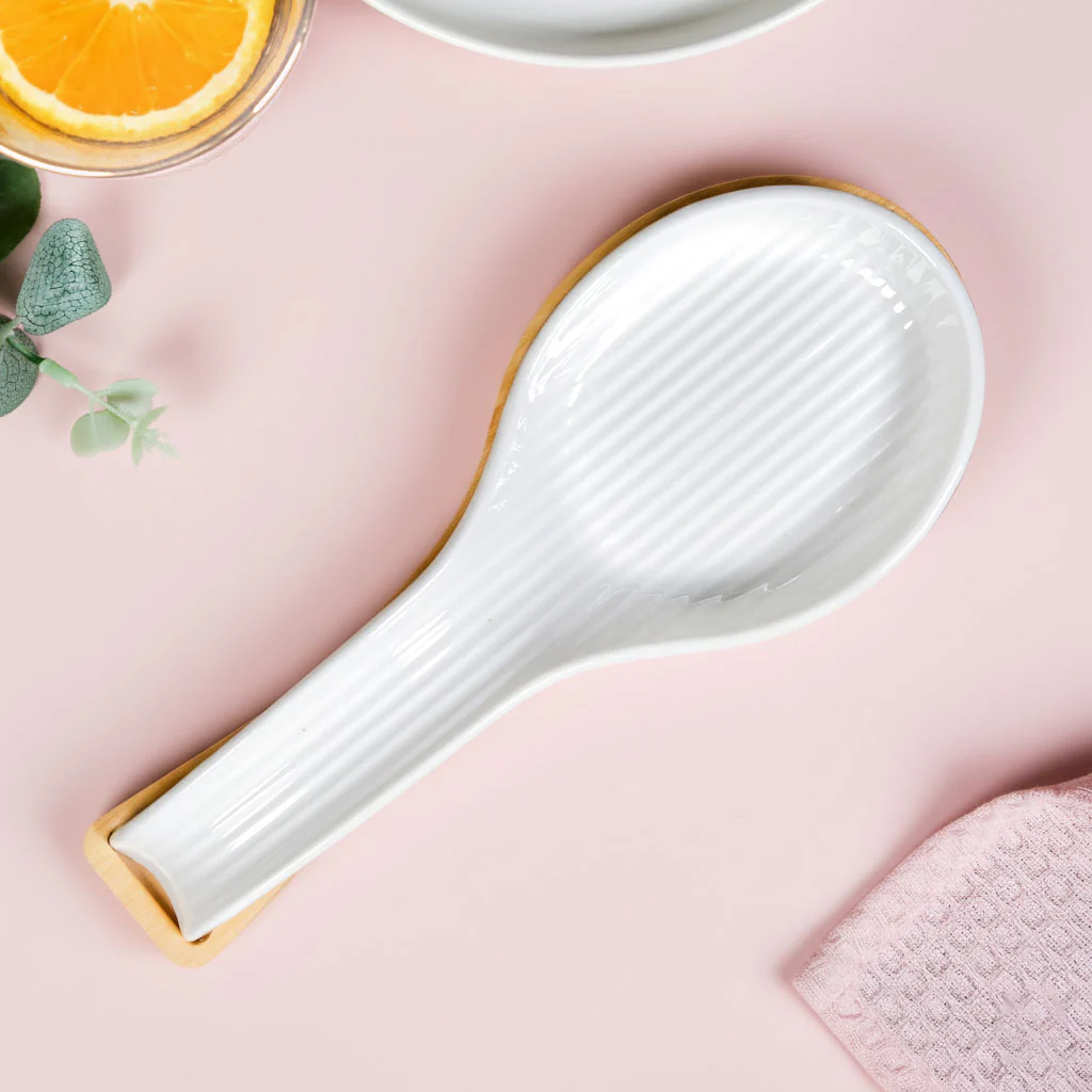 Ceramic Spoon Rest With Stand - Image 6