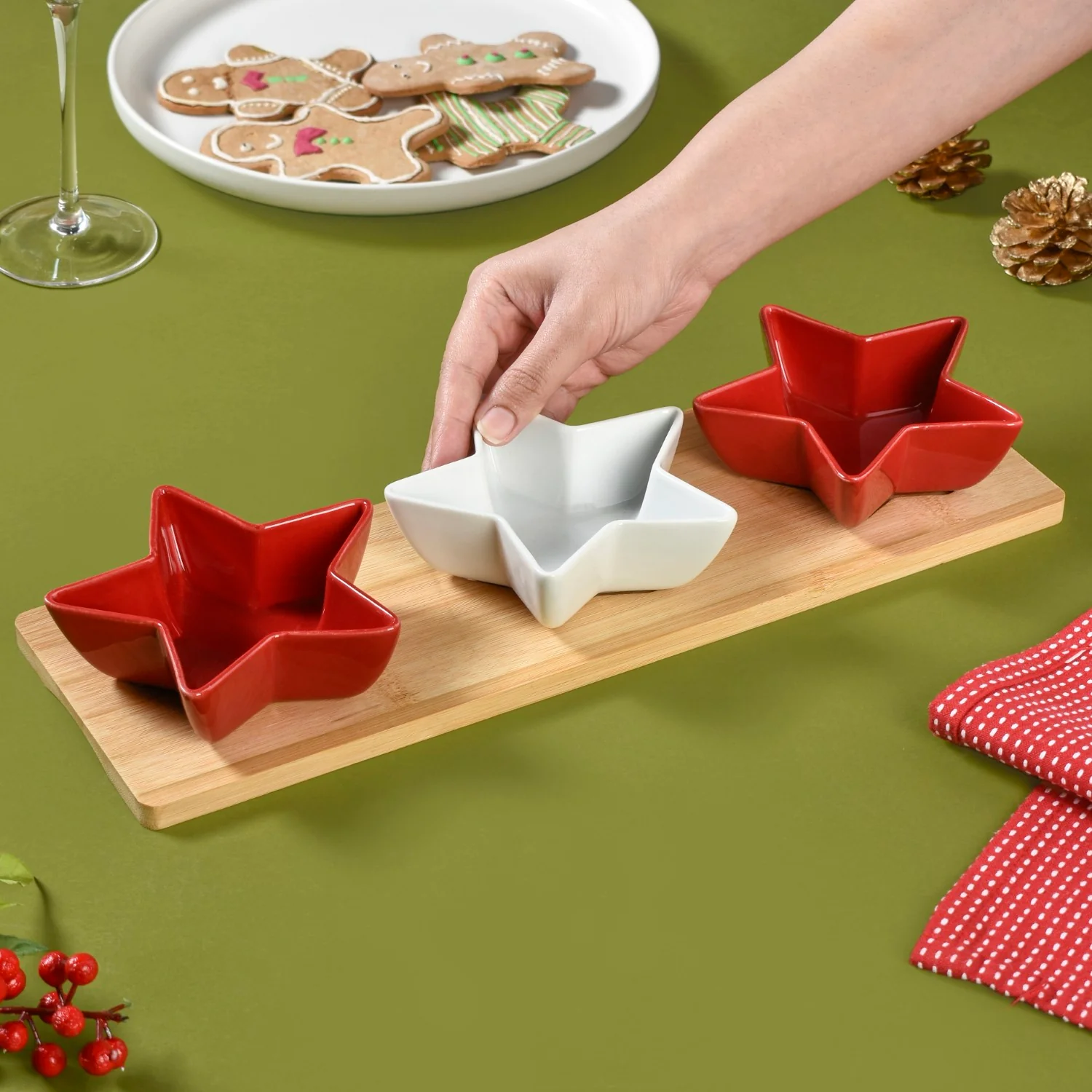 Ceramic Star Bowls Platter Set Of 4 - Image 2
