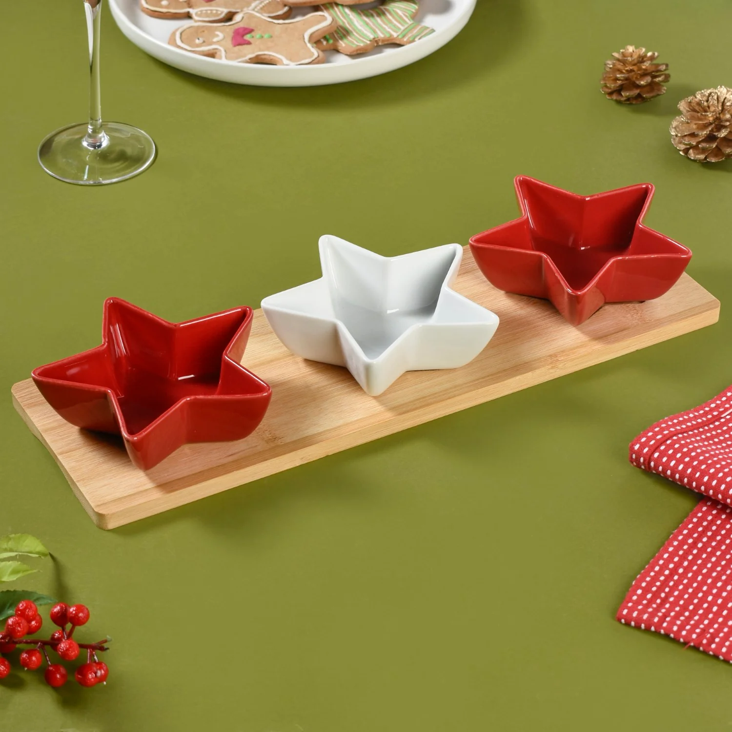Ceramic Star Bowls Platter Set Of 4 - Image 9