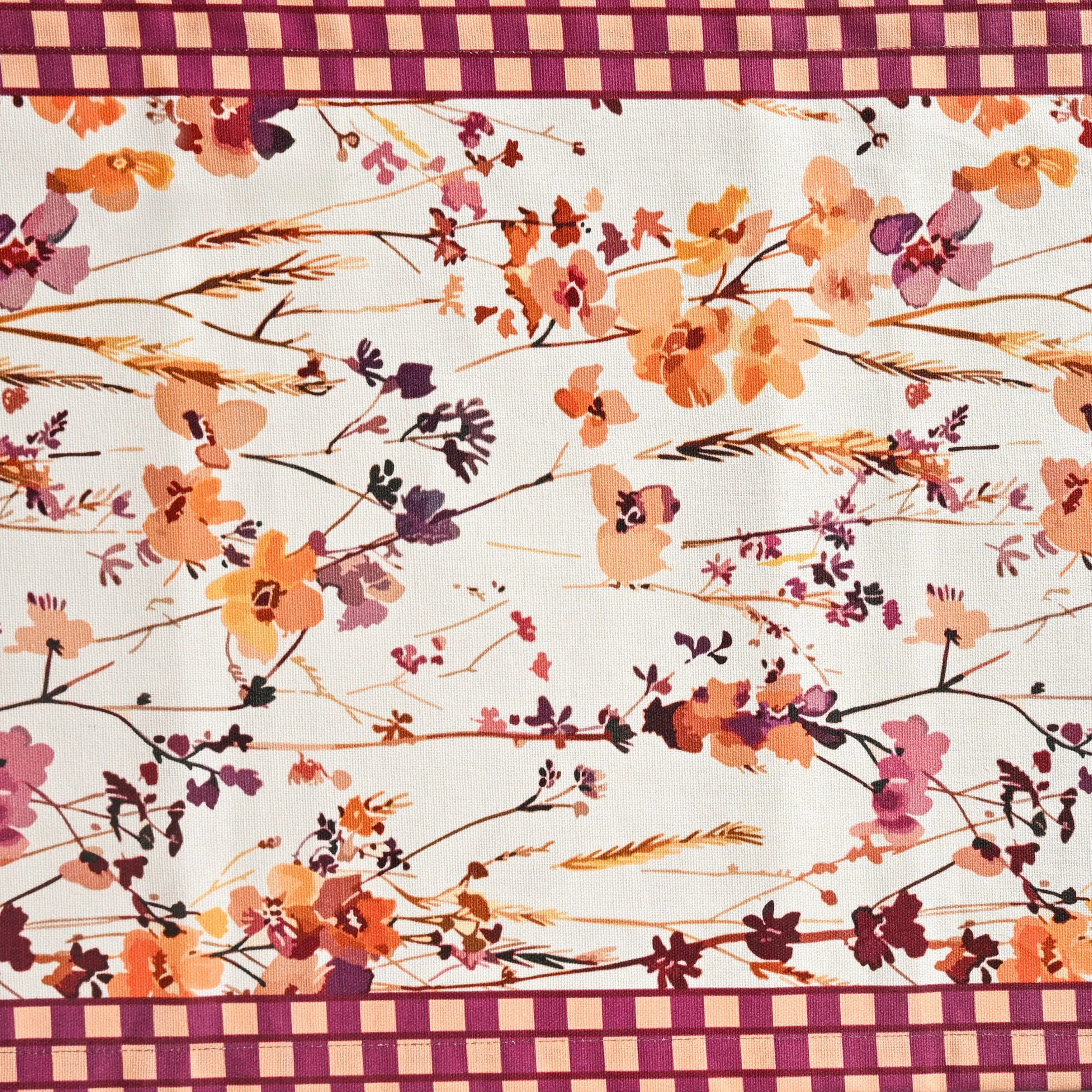 Checkered Border 6 Seater Runner 185x35cm - Image 6