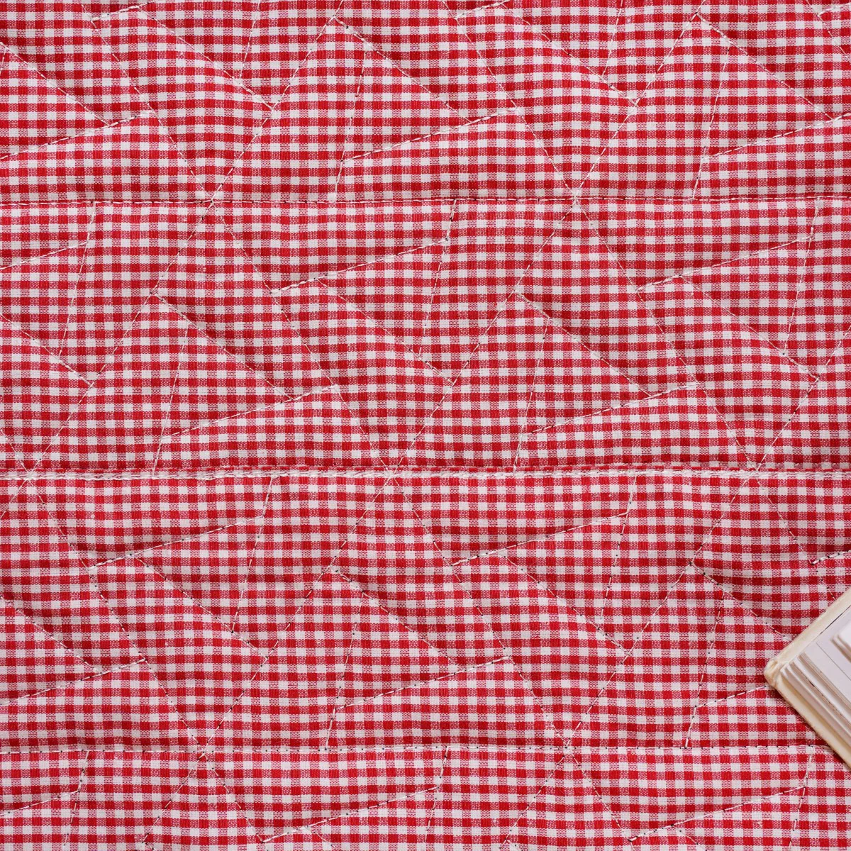 Checkered Red and White Foldable Picnic Mat 84x60 Inch - Image 10