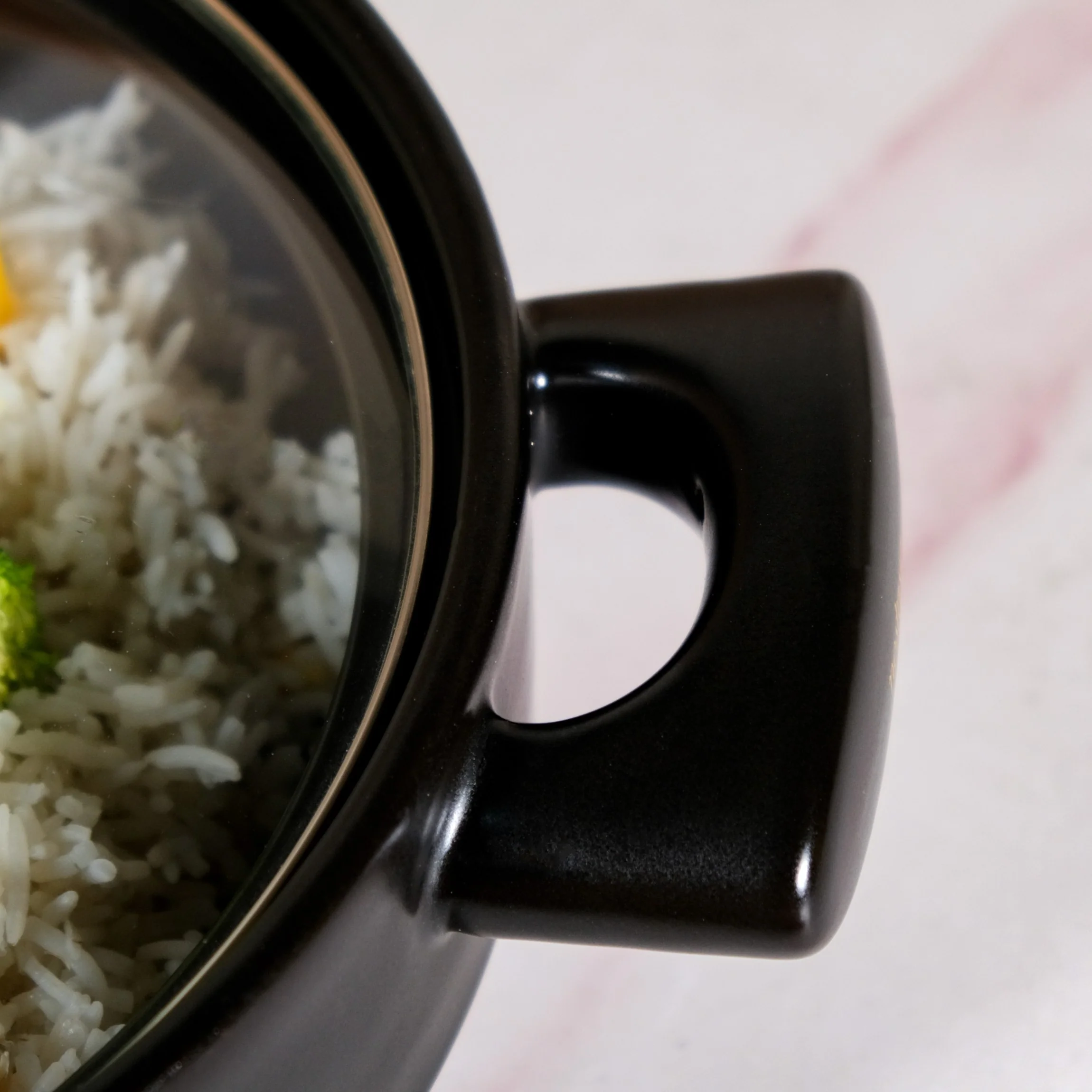 Classic Black Korean Ceramic Cooking Pot 2000ml - Image 6