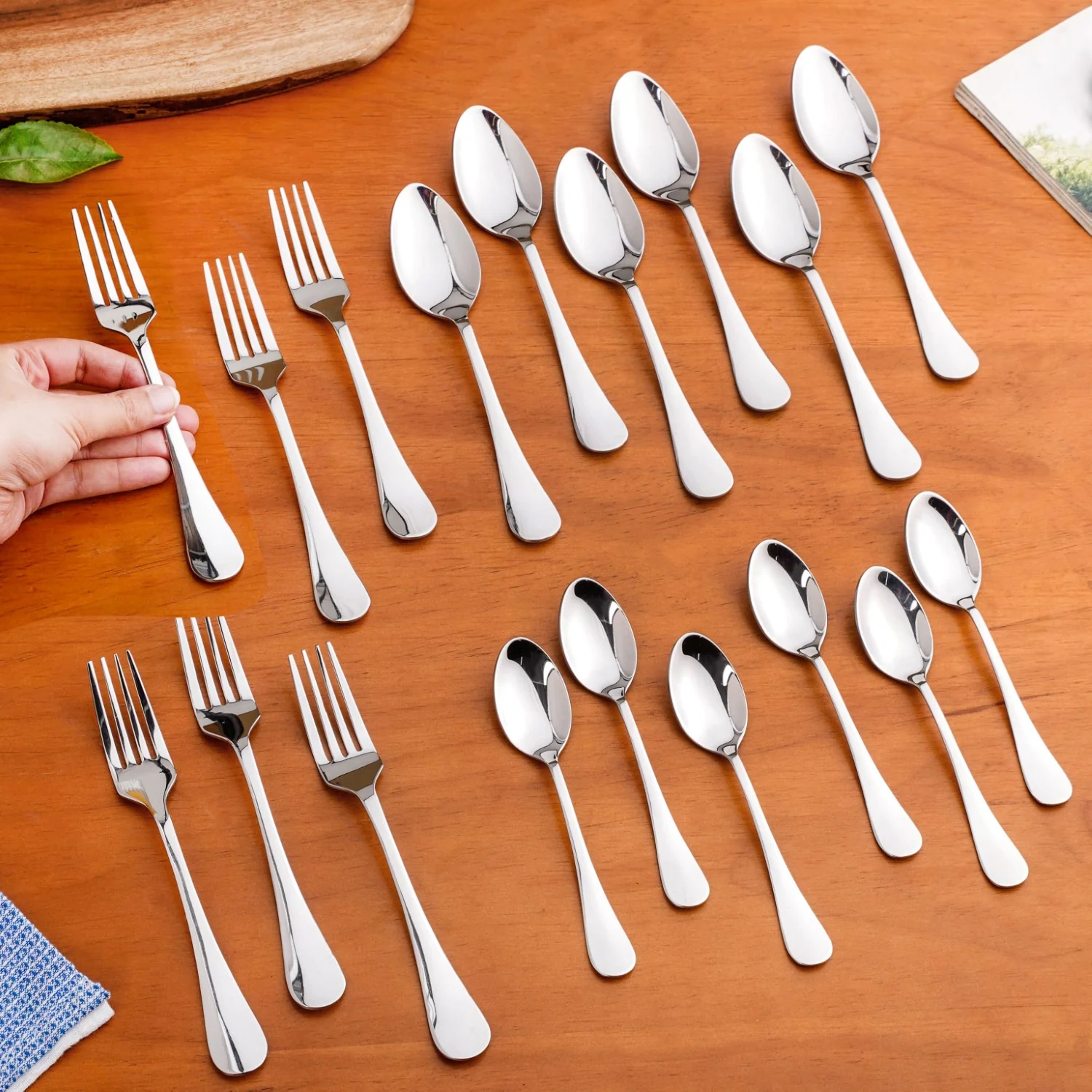 Classic Stainless Steel Cutlery Set Of 18 - Image 3