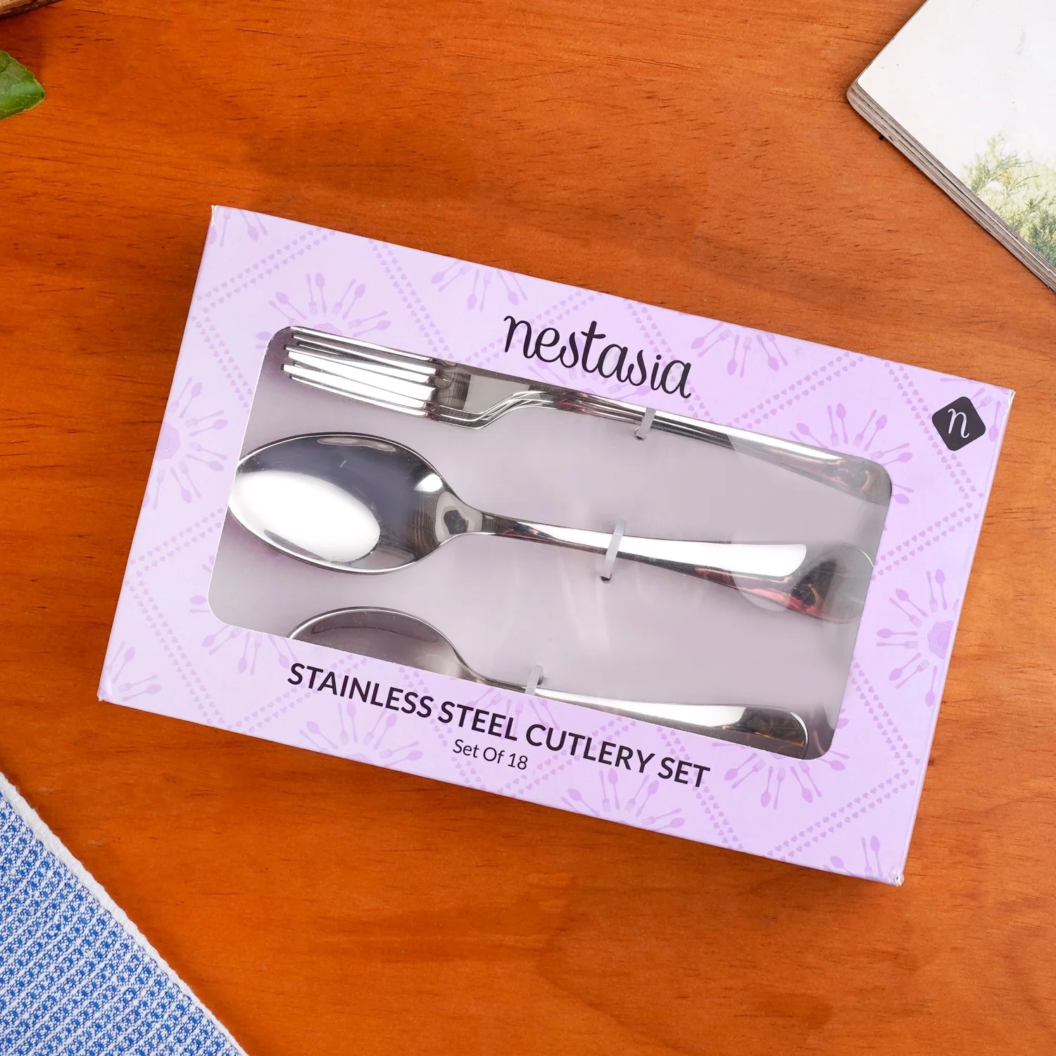 Classic Stainless Steel Cutlery Set Of 18 - Image 9