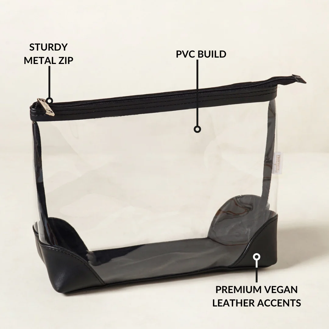 Classic Travel Pouch Set Of 3 Black - Image 3