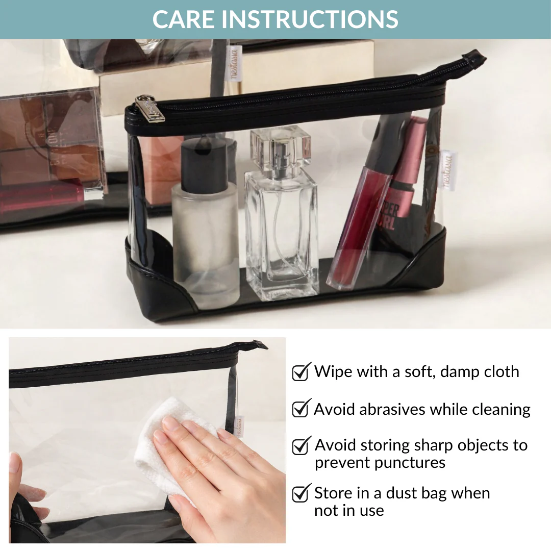 Classic Travel Pouch Set Of 3 Black - Image 8