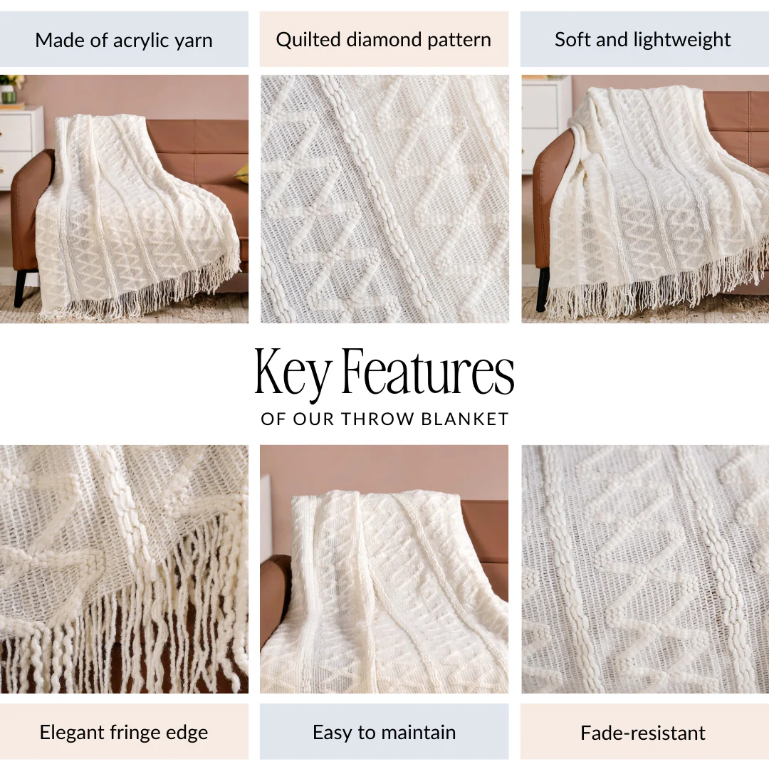 Cloud Dancer Couch Throw Blanket - Image 4