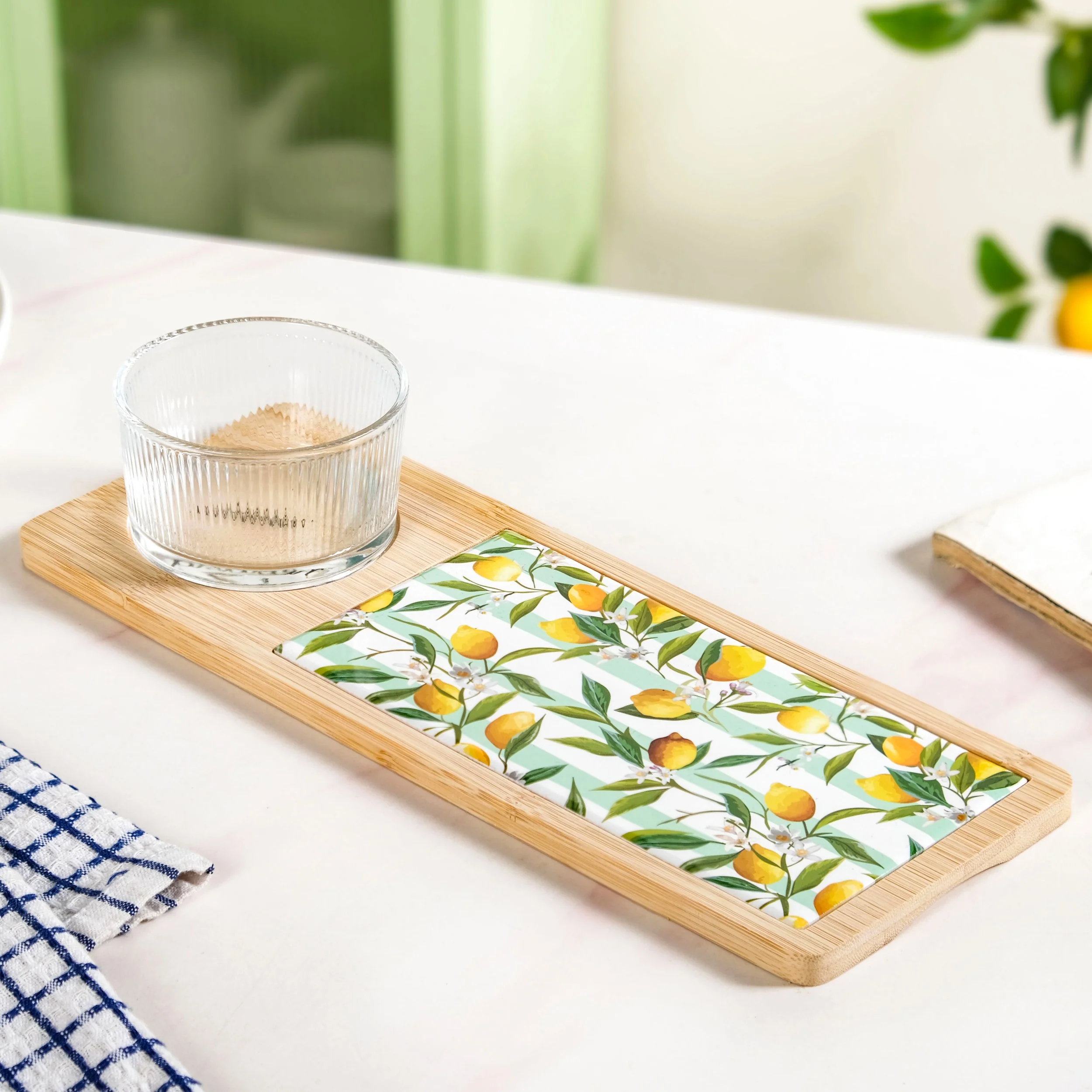 Amalfi Lemon Serving Platter With Bowl And Spoon Set Of 3 - Image 6