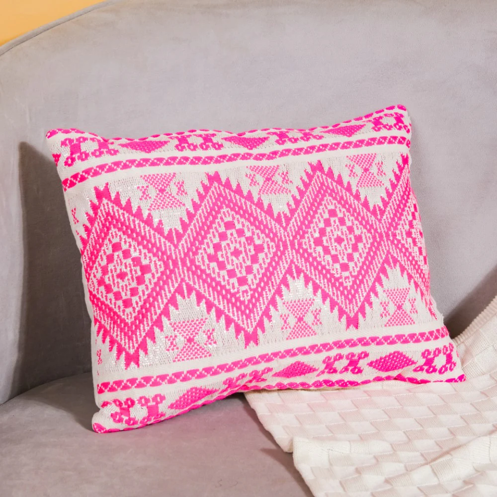 Colour Pop Boho Woven Cushion Cover Set Of 3 - Image 6