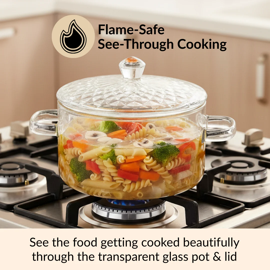 Cooking Pot With Embossed Lid 1800ml - Image 2