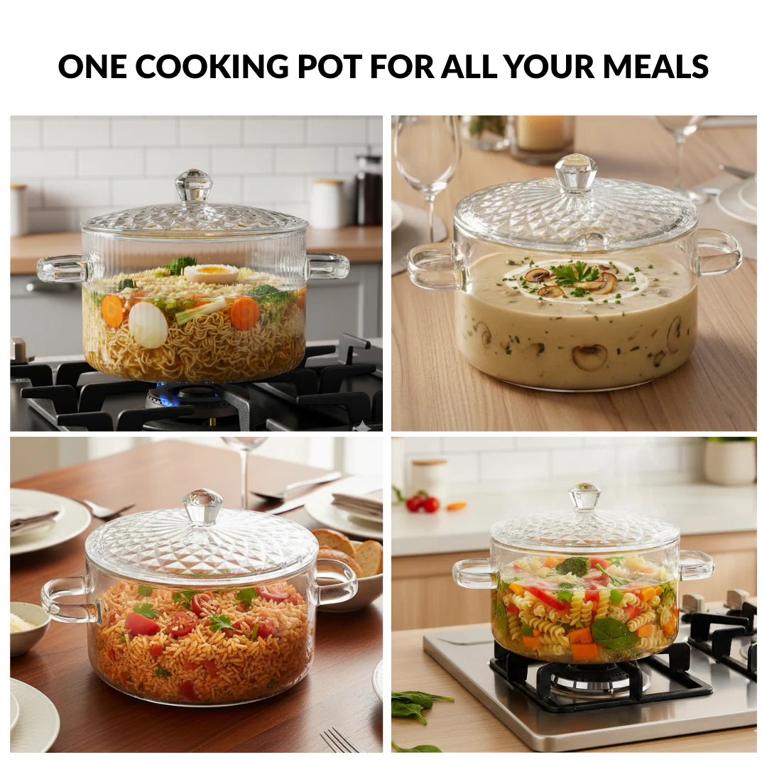 Cooking Pot With Embossed Lid 1800ml - Image 6