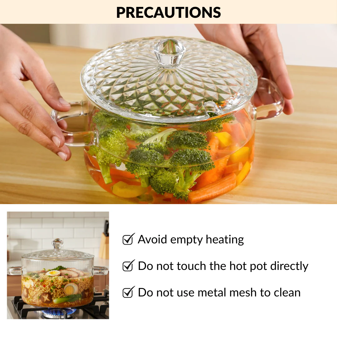 Cooking Pot With Embossed Lid 1800ml - Image 7