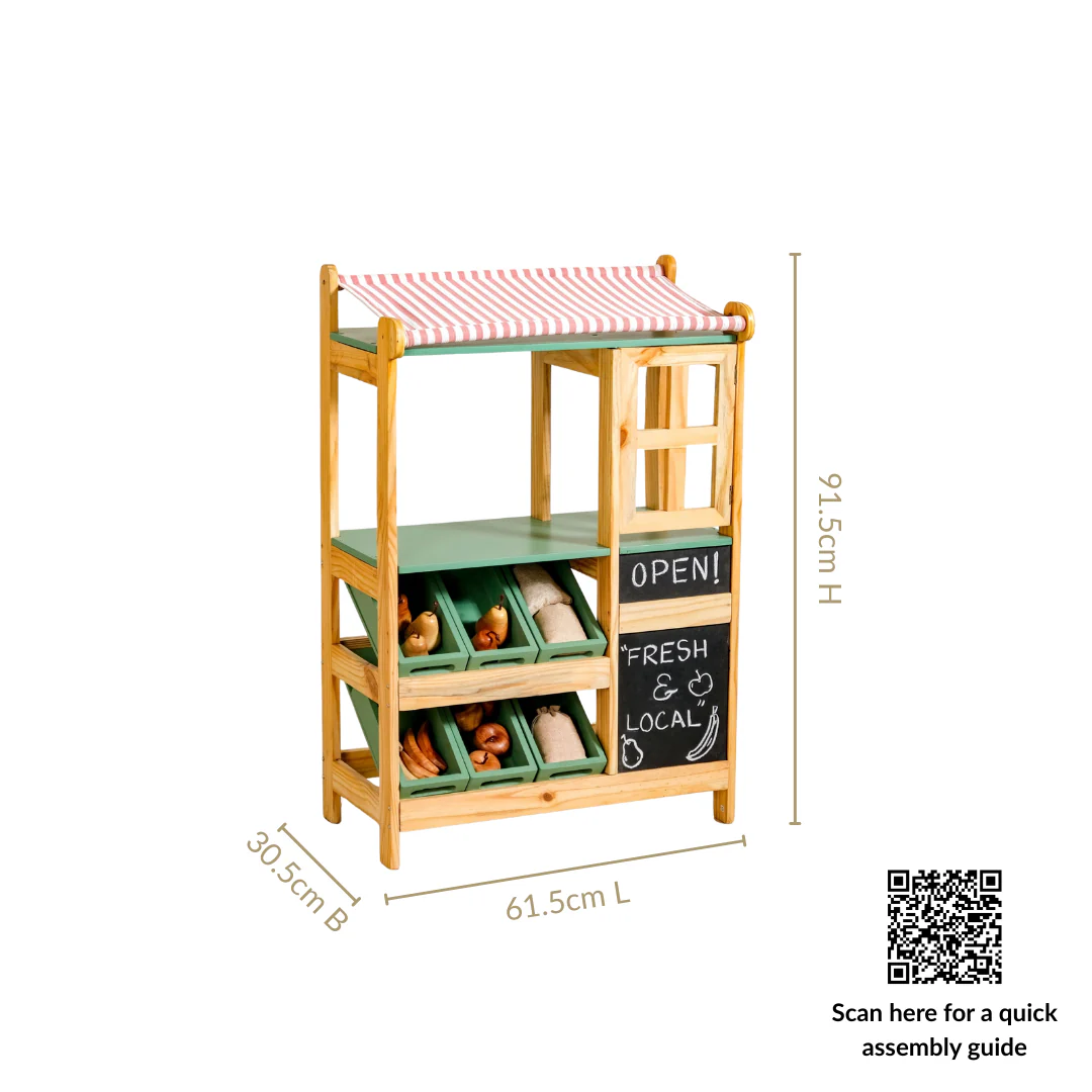 Creative Pretend Play Grocery Stand - Image 4