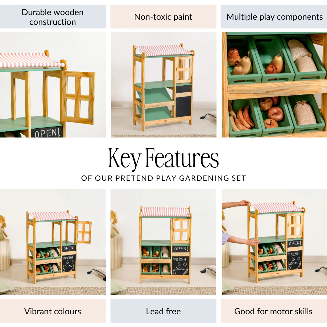 Creative Pretend Play Grocery Stand - Image 5