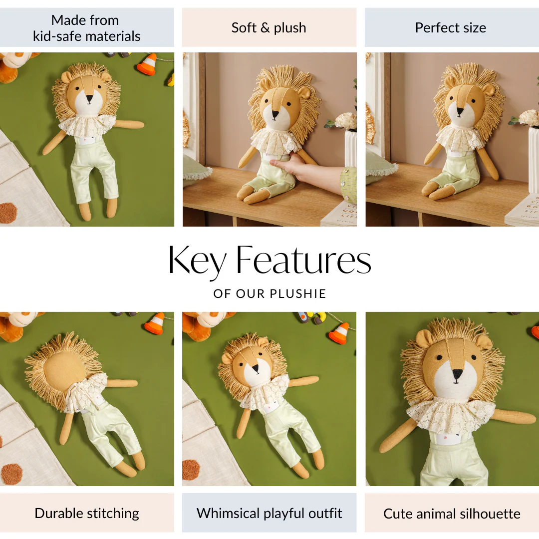 Cuddly Lion Plush Toy For Kids - Image 5