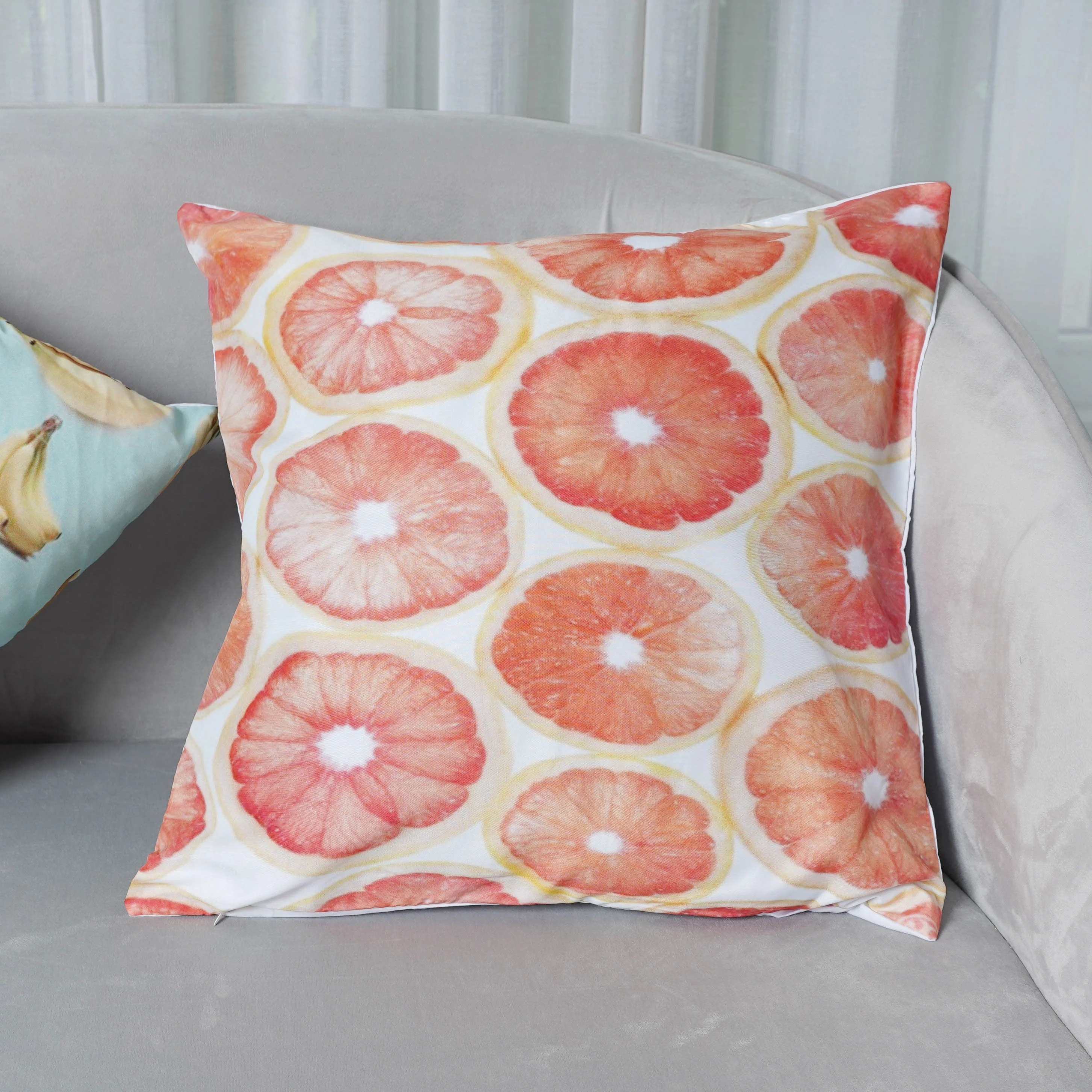 Cushion Cover Set of 5 with Fruit Prints - Image 7