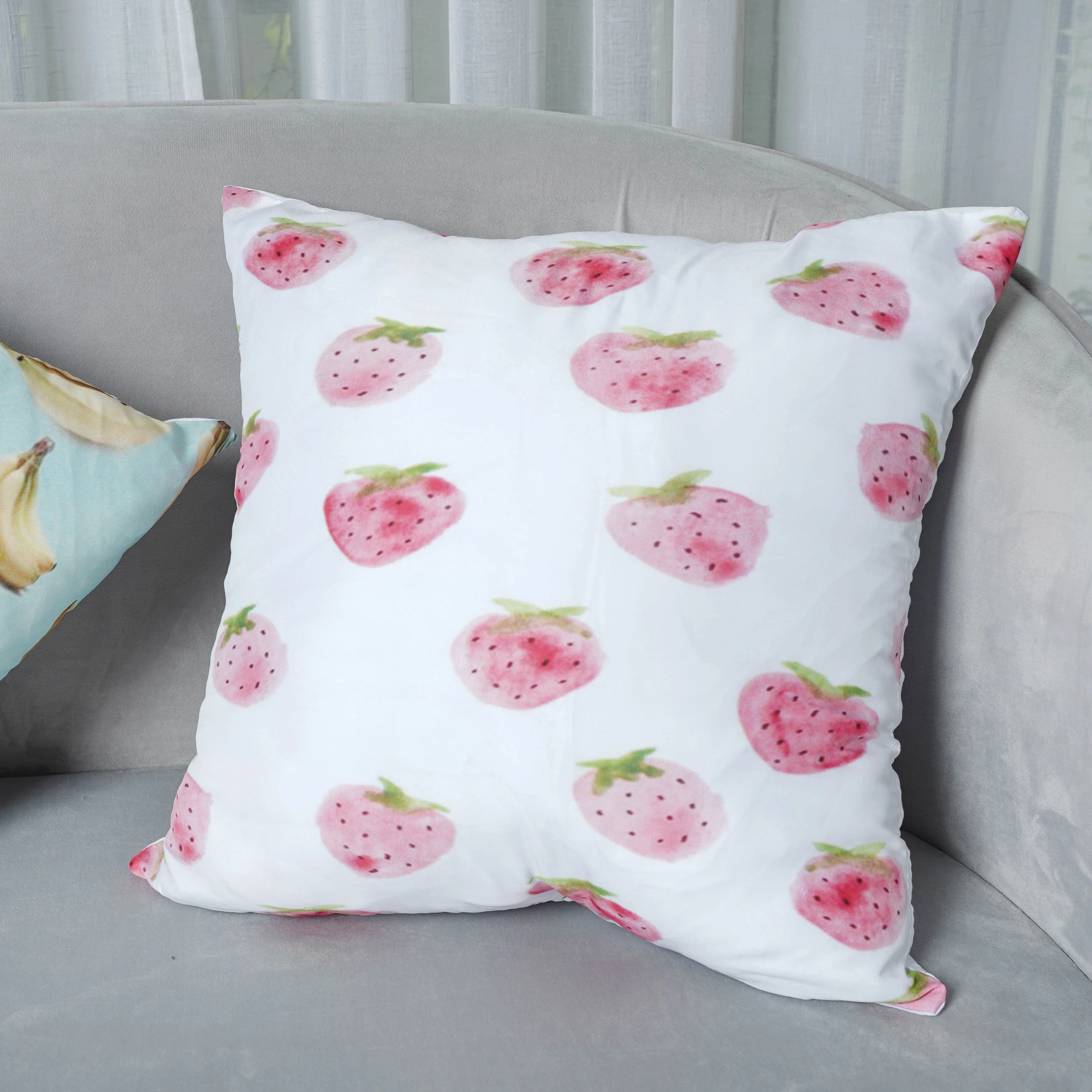 Cushion Cover Set of 5 with Fruit Prints - Image 8