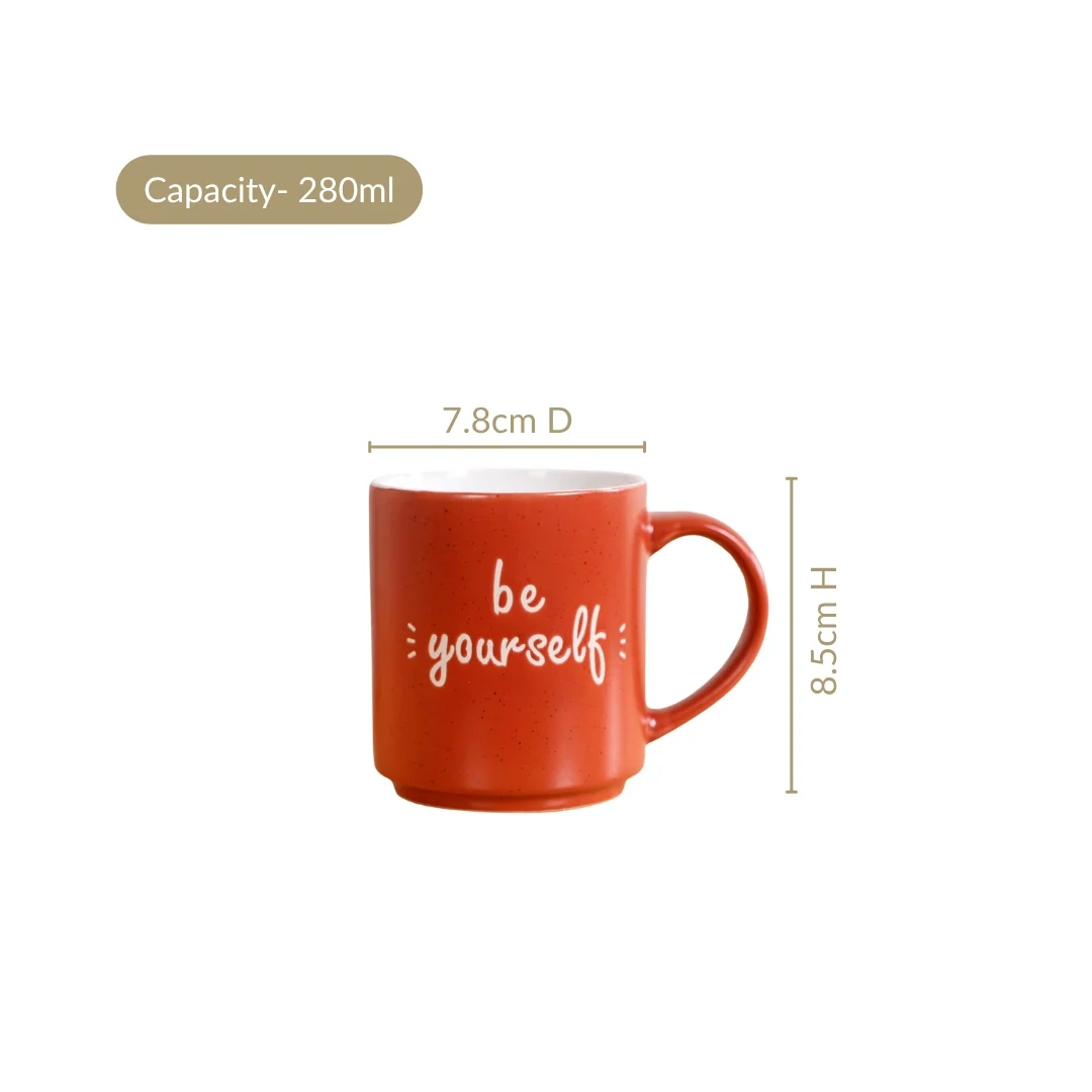 Daily Motivation Quotes Stackable Mugs Set Of 4 280ml - Image 3