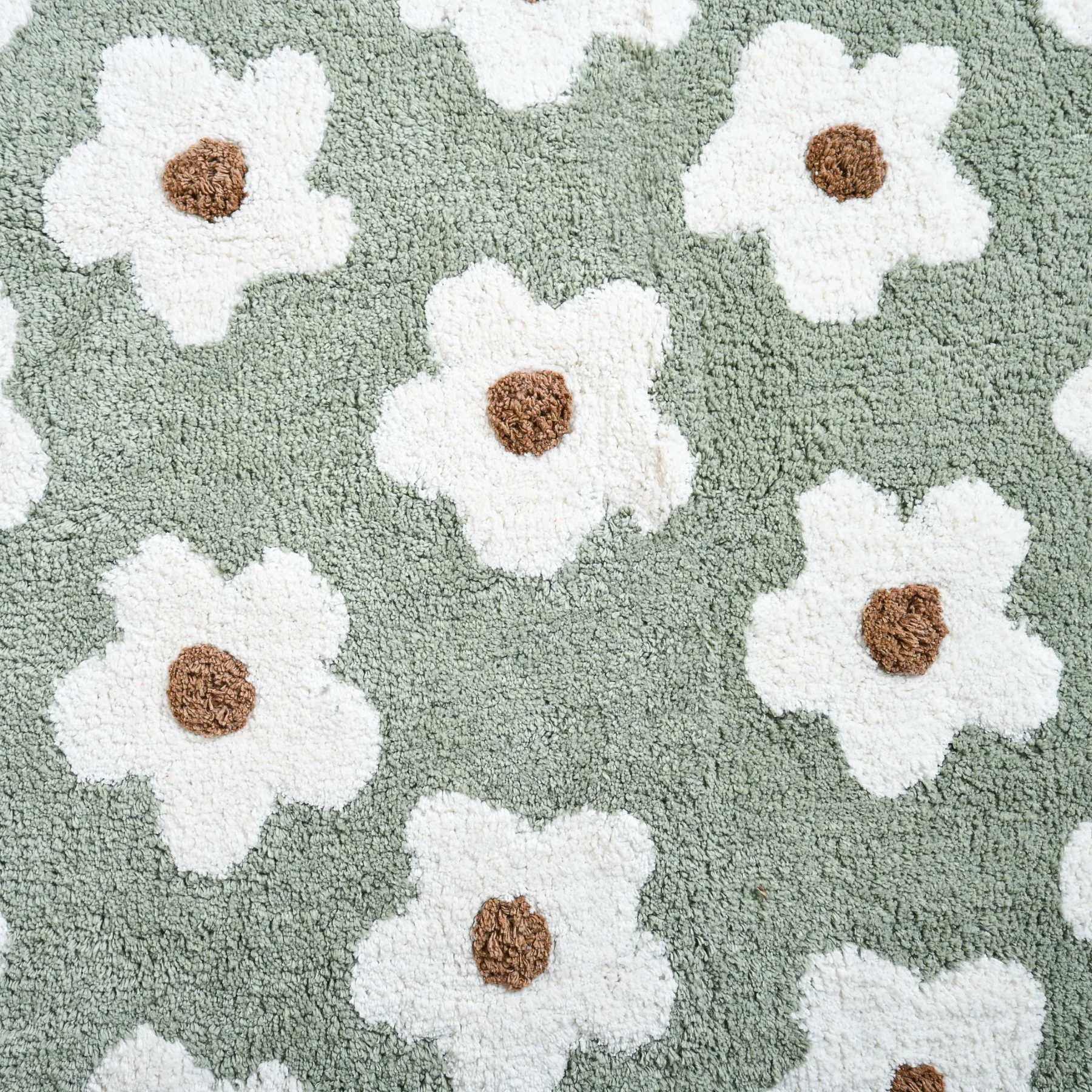 Daisy Flowers Cotton Anti Slip Floor Mat 83x53cm - Image 4