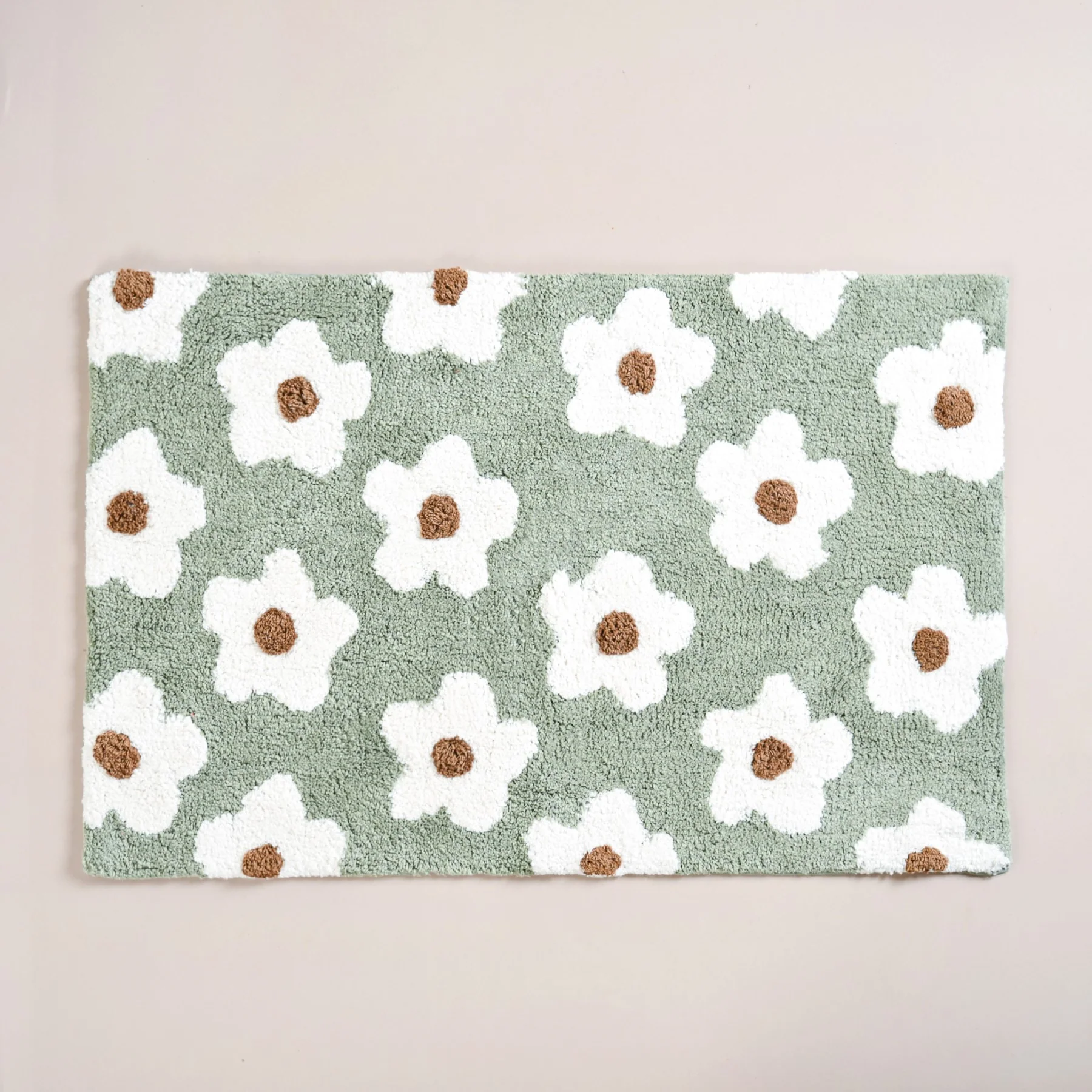 Daisy Flowers Cotton Anti Slip Floor Mat 83x53cm - Image 7
