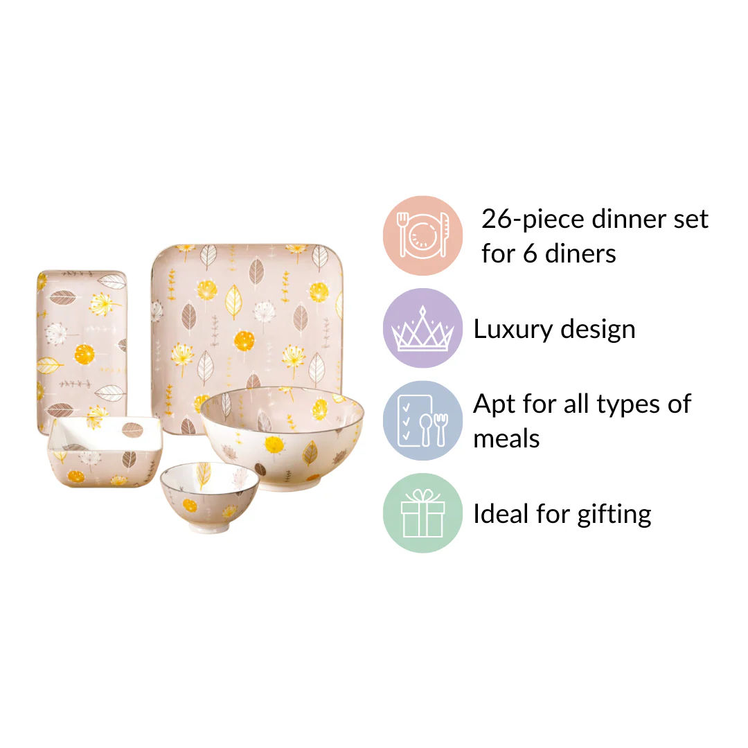 Dandelion 26 Piece Dinnerware For 6 - Image 13