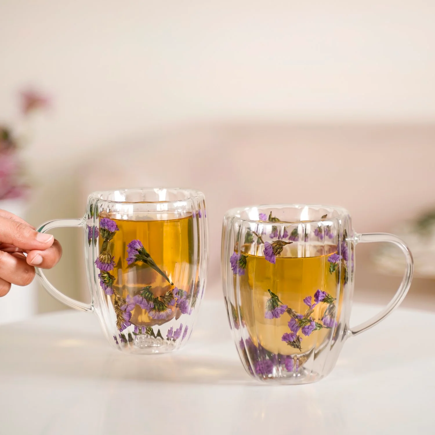Dark Petal Double Walled Brew Mug Set Of 2 350ml - Image 3