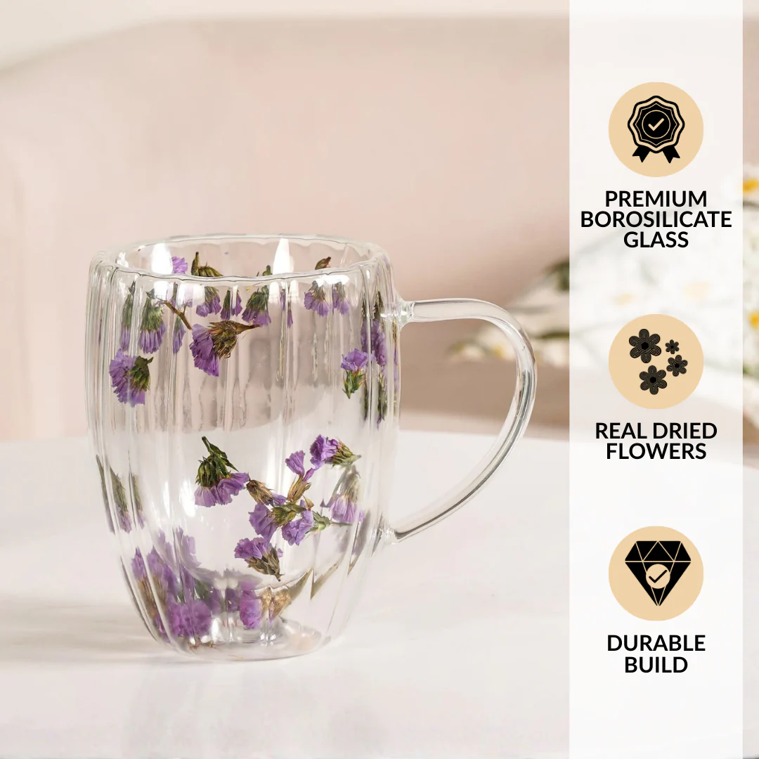 Dark Petal Double Walled Brew Mug Set Of 2 350ml - Image 7