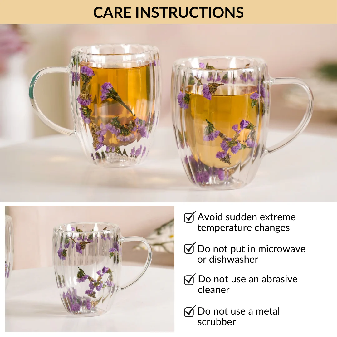 Dark Petal Double Walled Brew Mug Set Of 2 350ml - Image 8