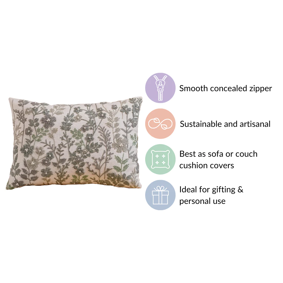 Decorative Rectangle Cushion Cover 20x14 Inch - Image 5