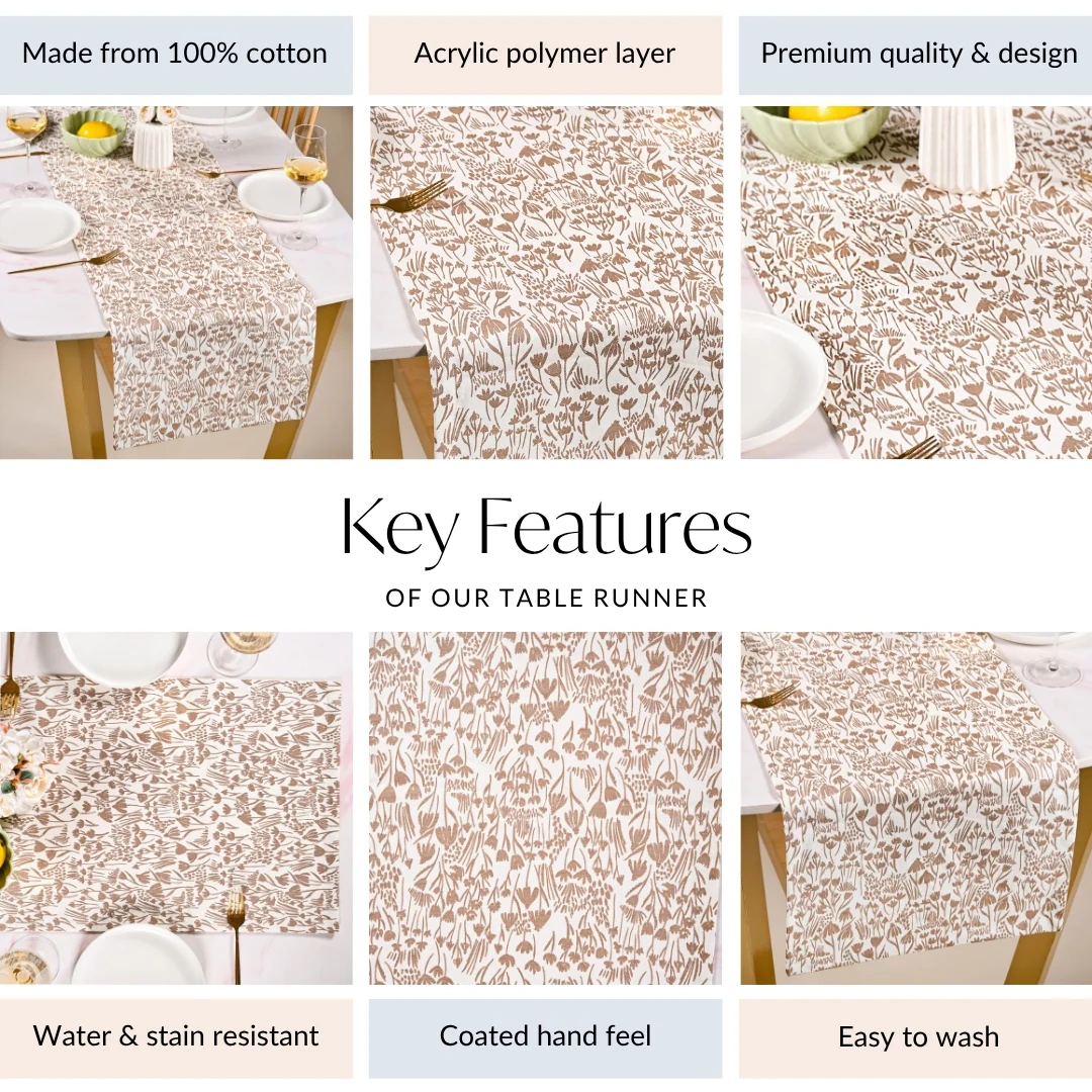 Desert Dusk 6 Seater Cotton Runner 185x35cm - Image 5