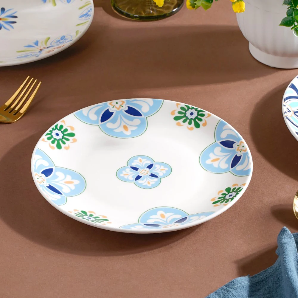 Traditional Floral Design Plate 8 Inch - Image 3