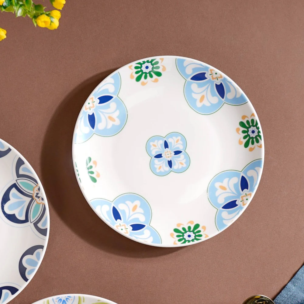 Traditional Floral Design Plate 8 Inch - Image 4
