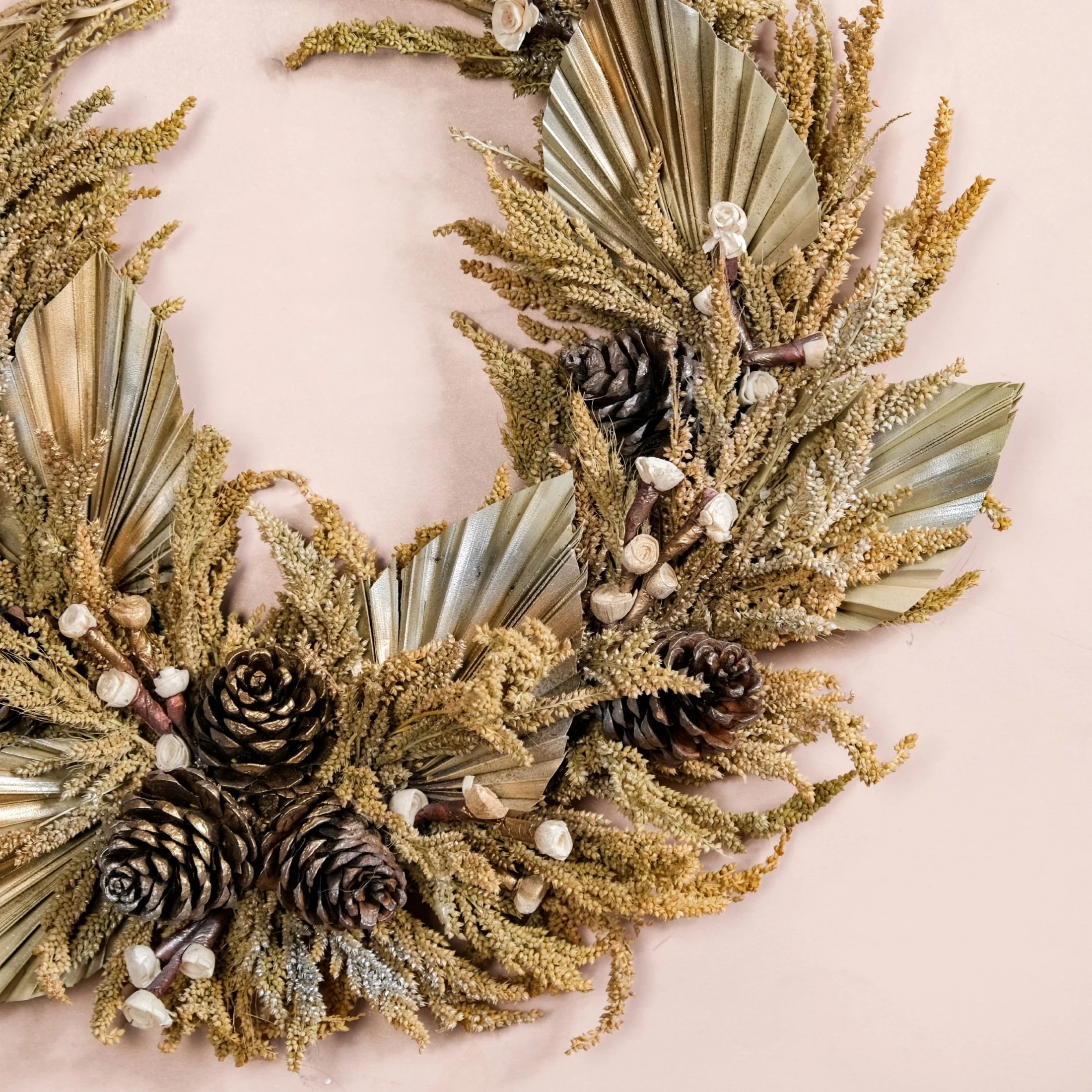 Dried Palm Leaf Sustainable Wreath - Image 5