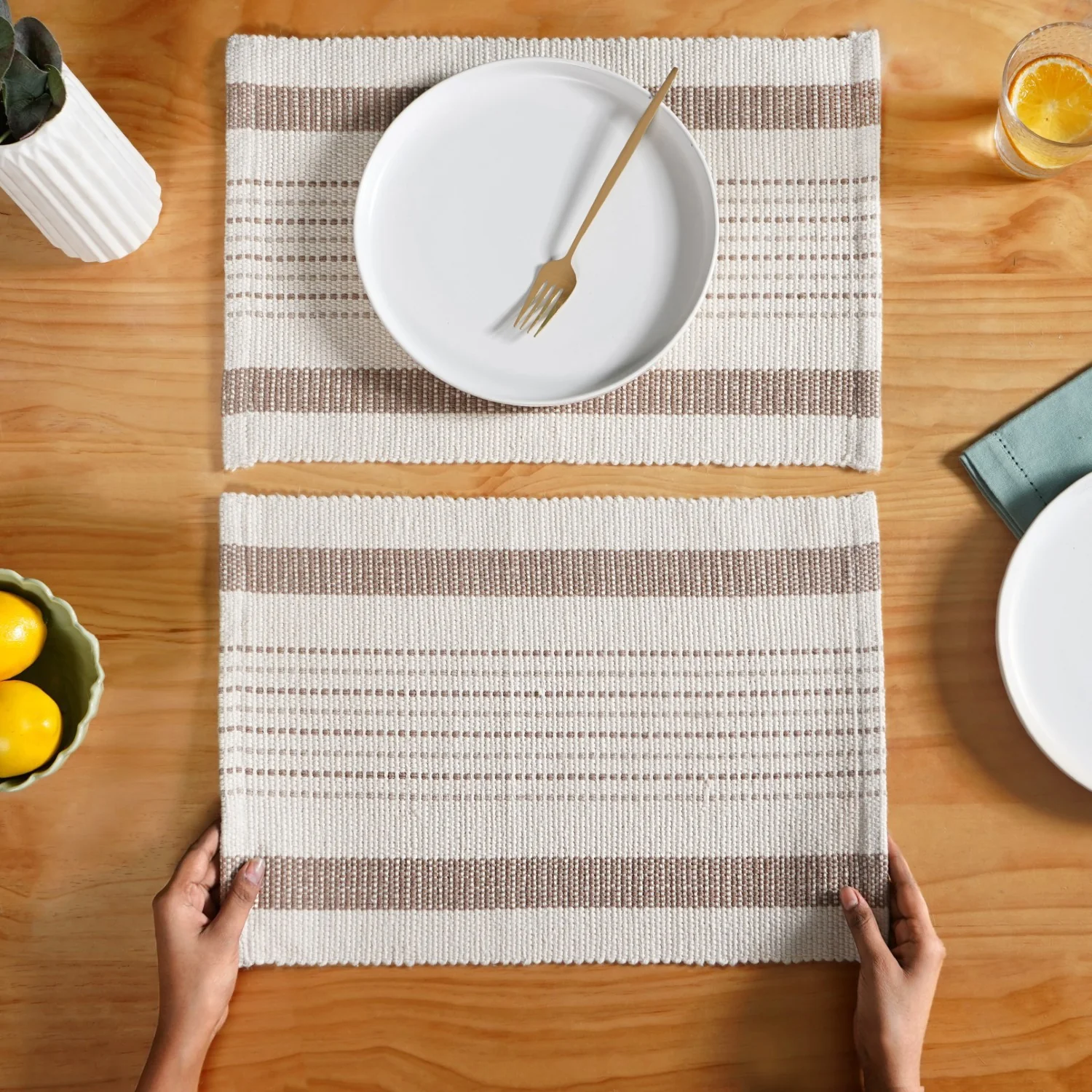 Dune Weave Placemat Set Of 6 - Image 3