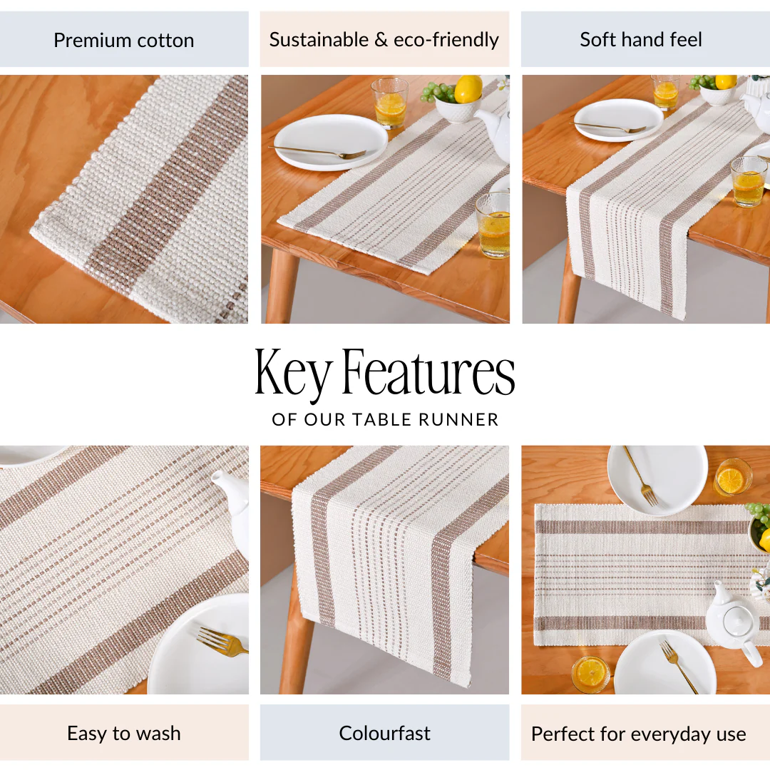 Dune Weave Table Runner 180x33cm - Image 4