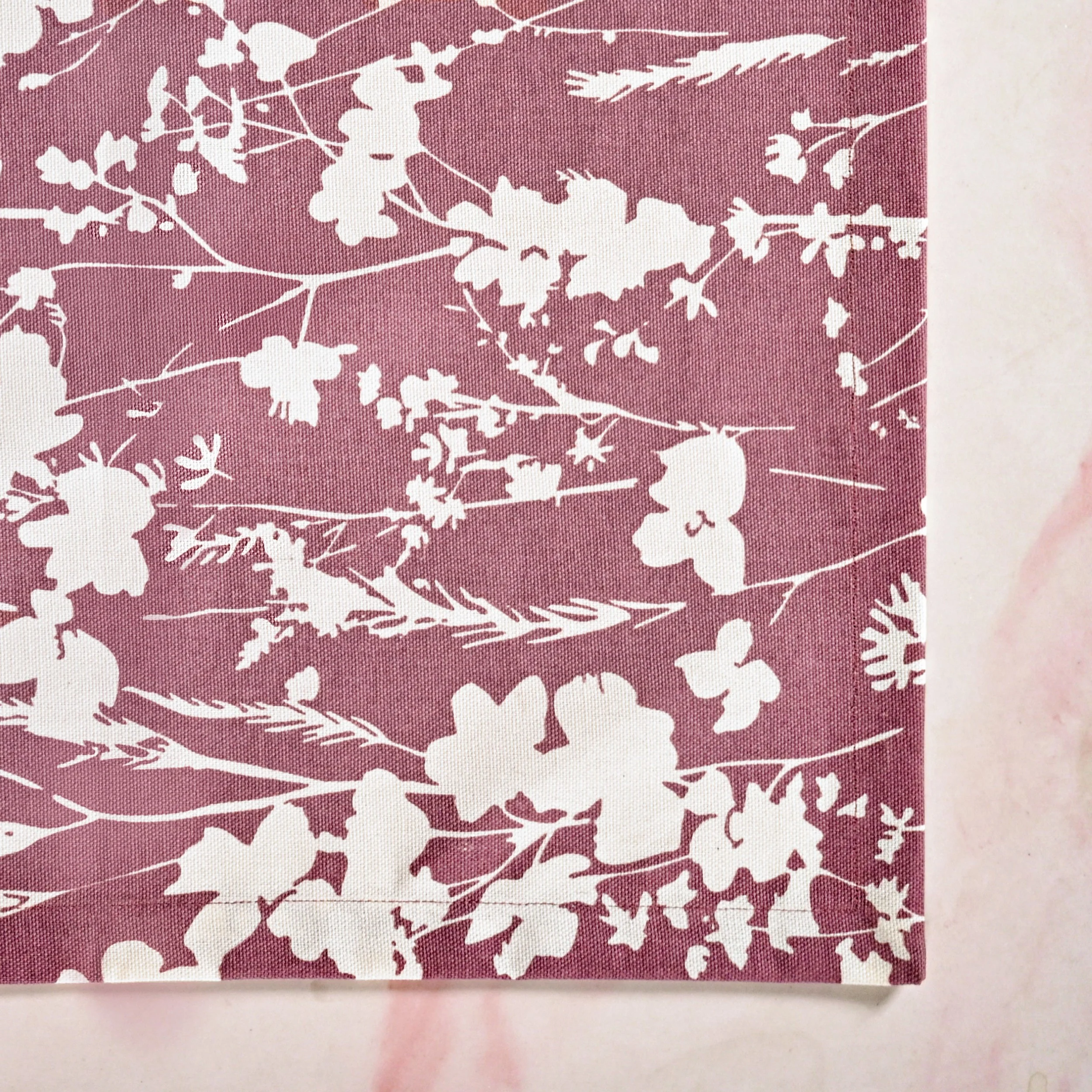 Dusty Mauve 6 Seater Pure Cotton Runner 185x35cm - Image 6