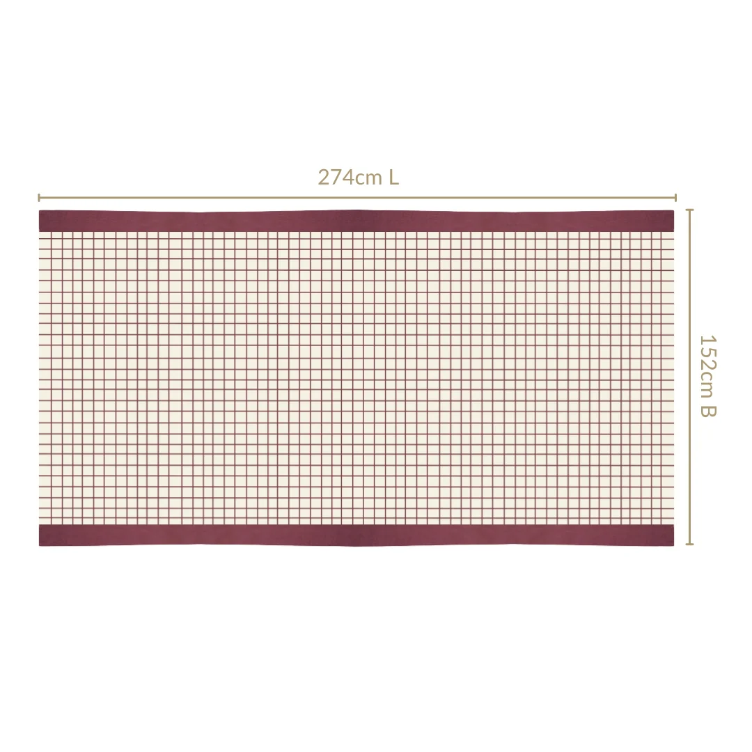 Dusty Mauve Cotton 8 Seater Water Resistant Tablecloth 274x152cm - Image 4