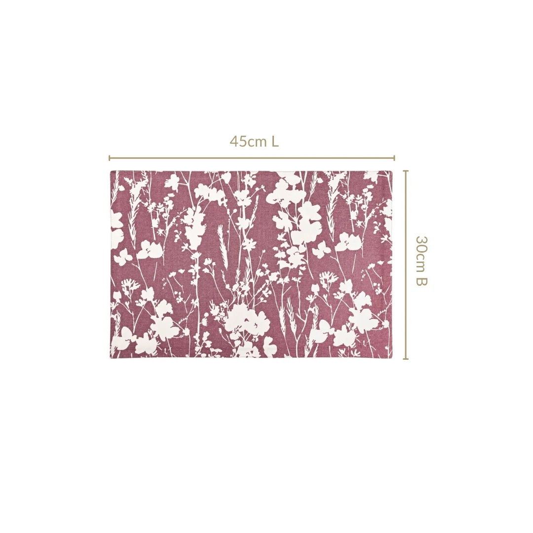 Dusty Mauve Cotton Placemat Set Of 6 - Image 4