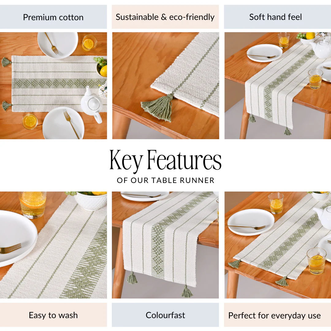 Ecofriendly Cotton Runner 180x33cm - Image 5