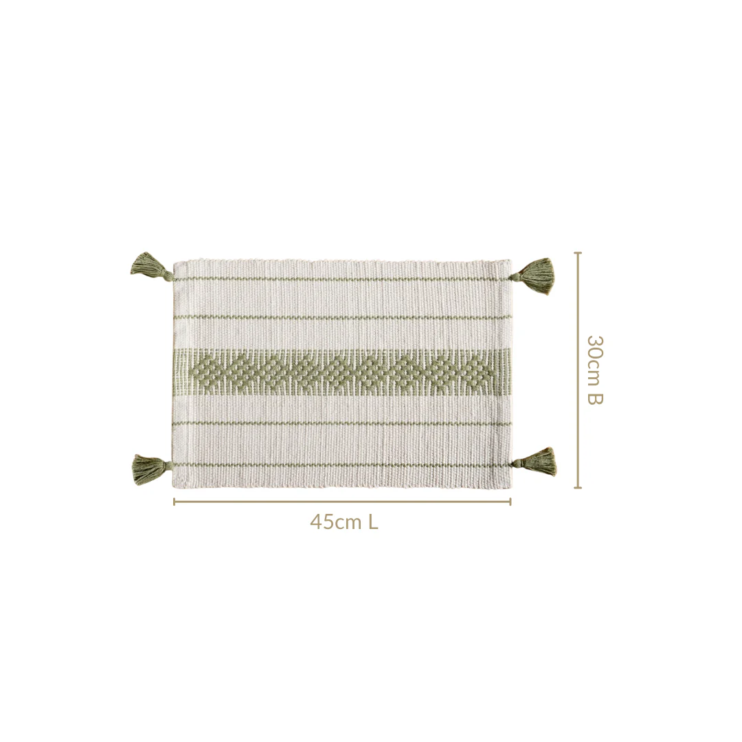 Ecofriendly Cotton Weaving Placemat Set Of 6 - Image 4