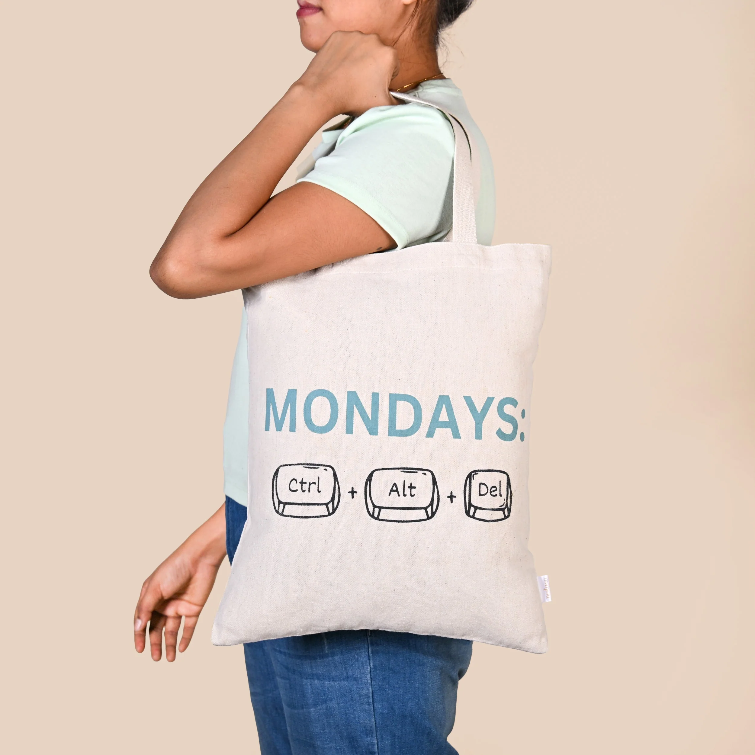 Ecofriendly Everyday Canvas Tote Bag Set Of 2 - Image 2