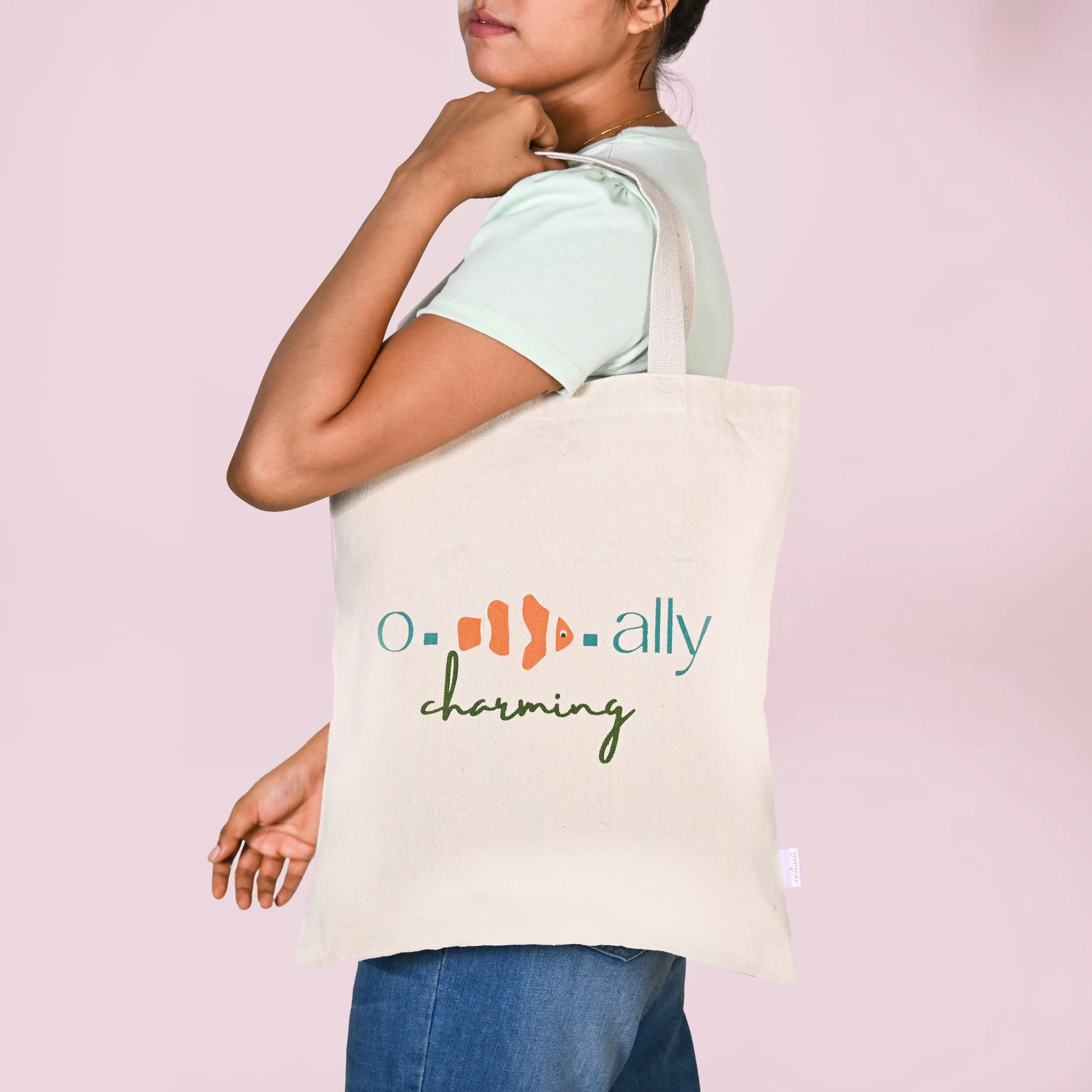 Ecofriendly Everyday Canvas Tote Bag Set Of 2 - Image 3