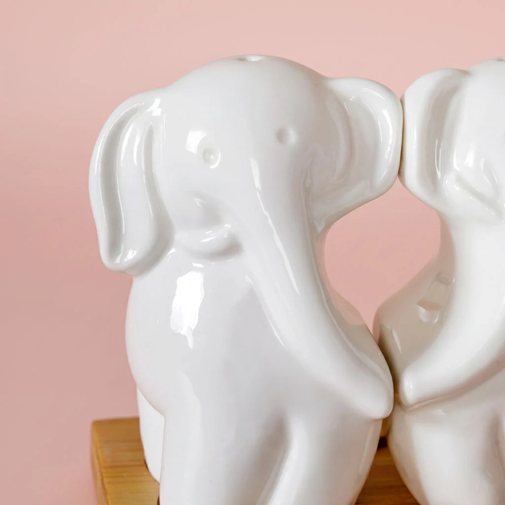 Elephant Salt And Pepper Shakers With Stand - Image 5