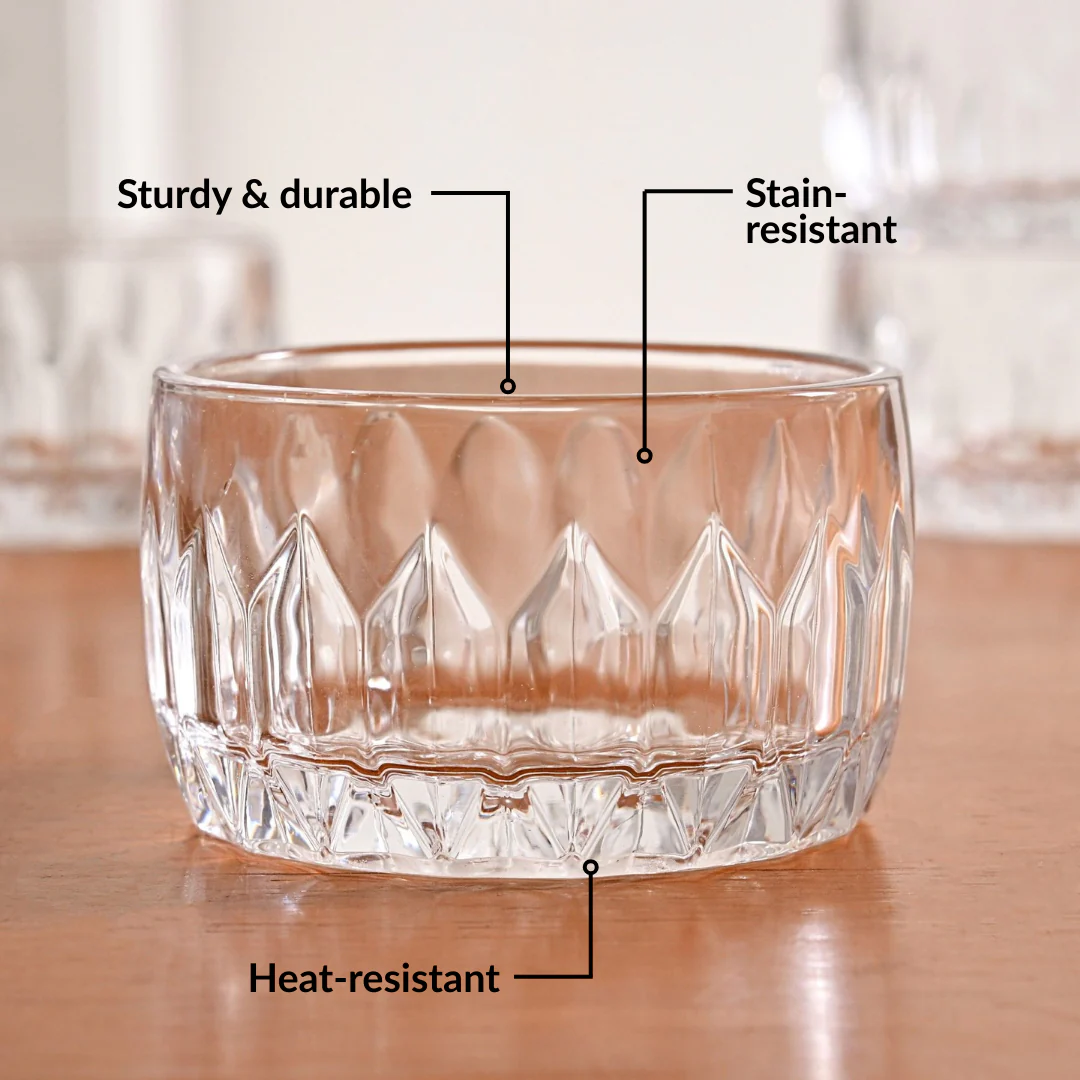 Embossed Side Bowl Set Of 6 160ml - Image 4