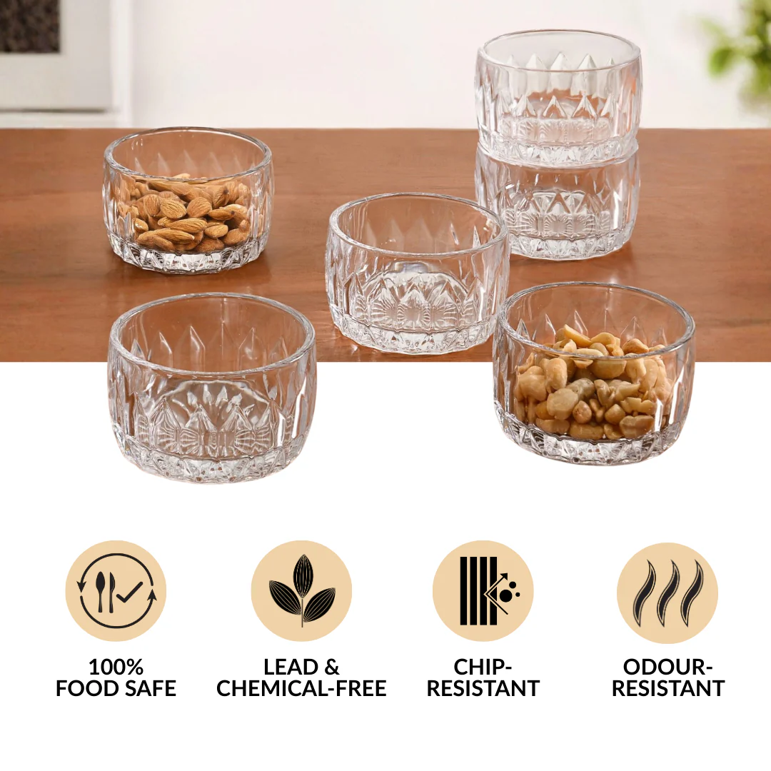 Embossed Side Bowl Set Of 6 160ml - Image 5