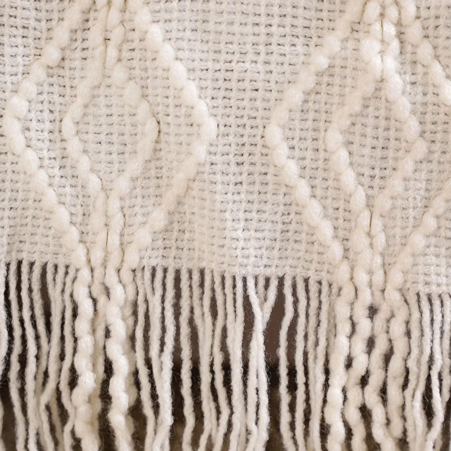 Feather Soft Throw Blanket Off White - Image 5