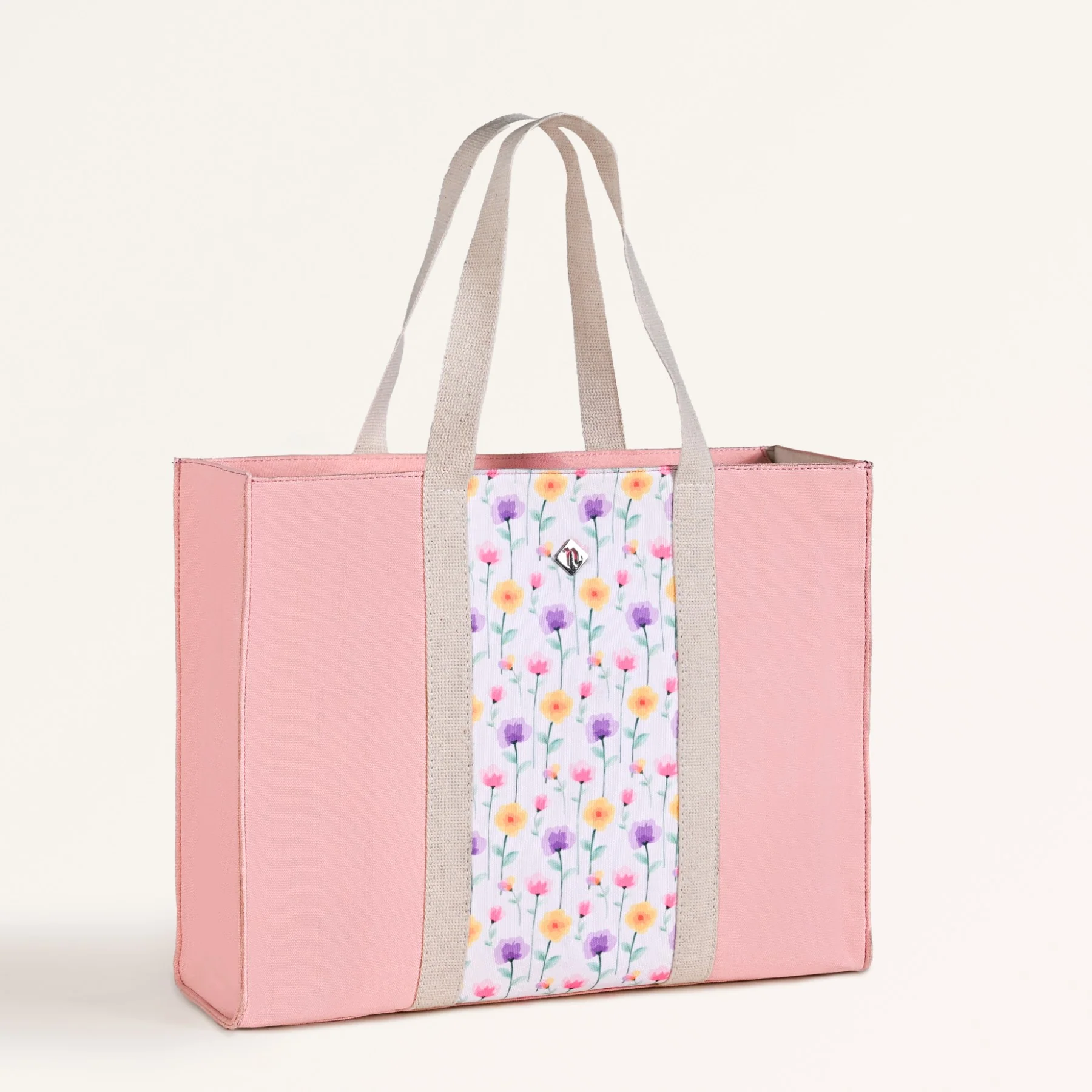 Floracore Canvas Tote Bag Pink - Image 9