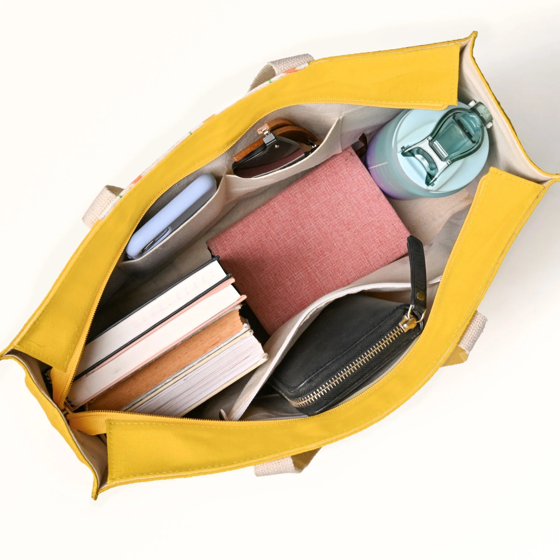 Floracore Canvas Tote Bag Yellow - Image 7