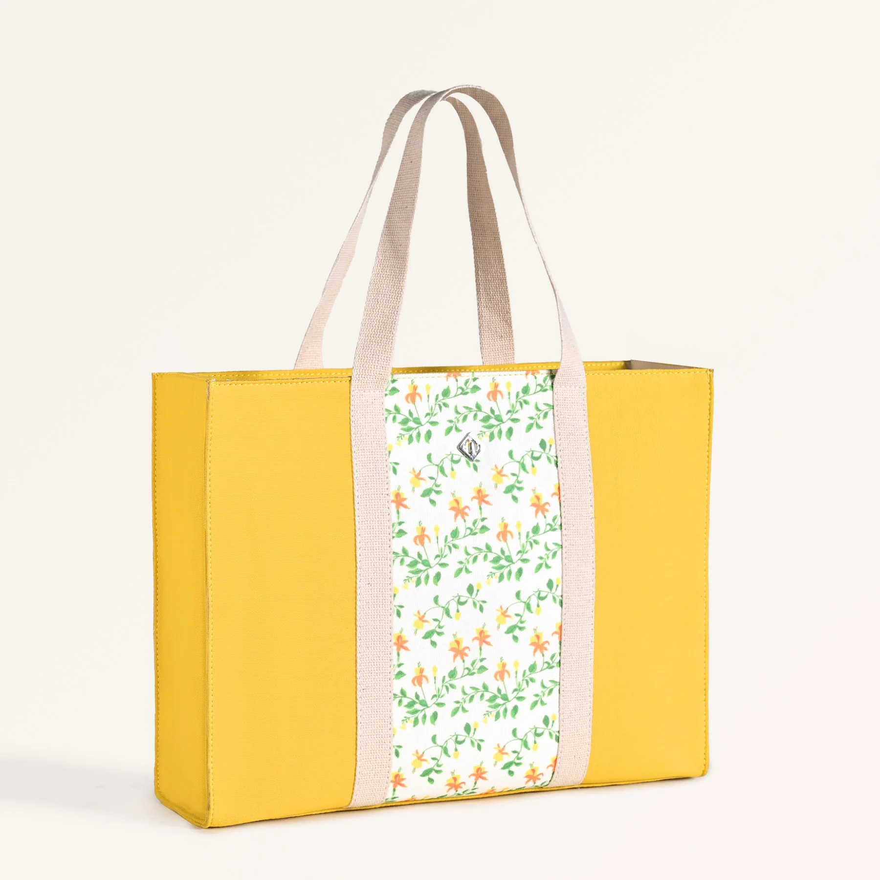 Floracore Canvas Tote Bag Yellow - Image 9