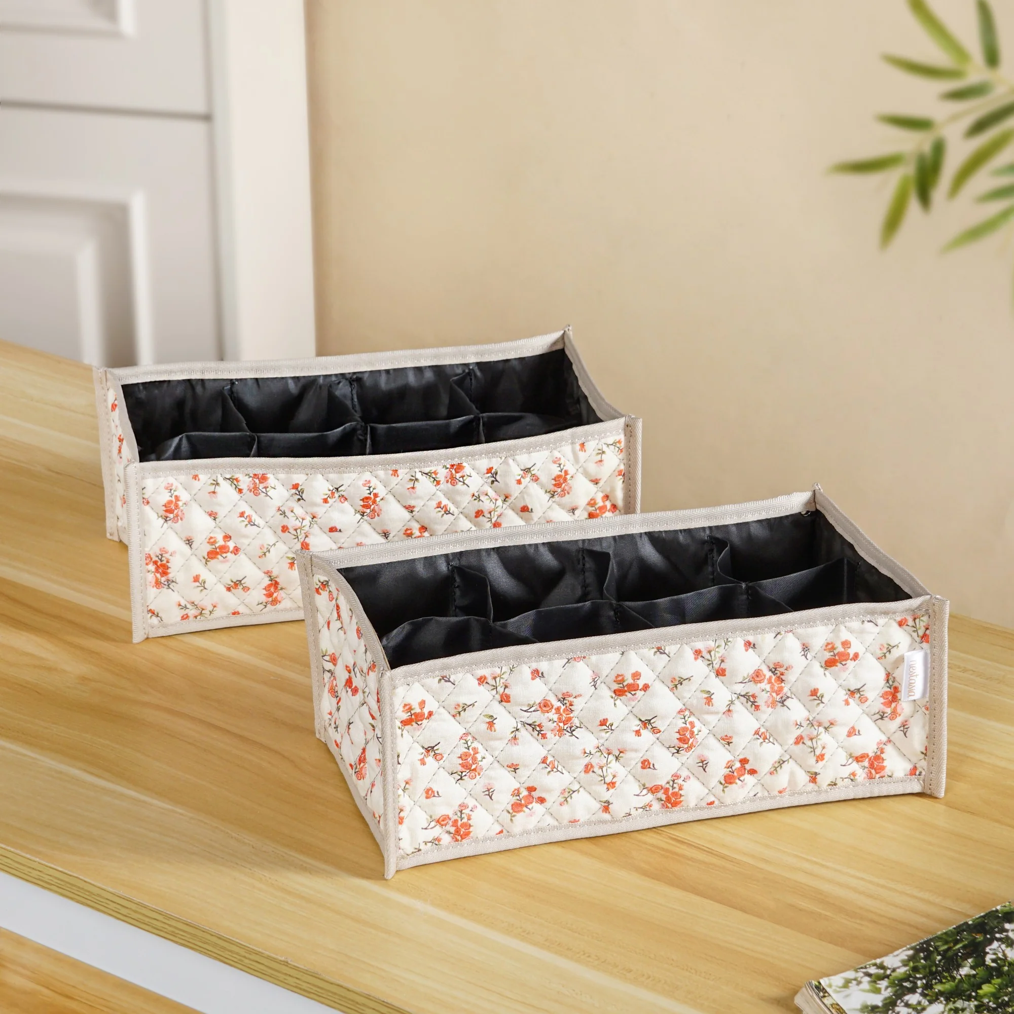 FloraFold Wardrobe Organizer Set Of 2 Coral - Image 2